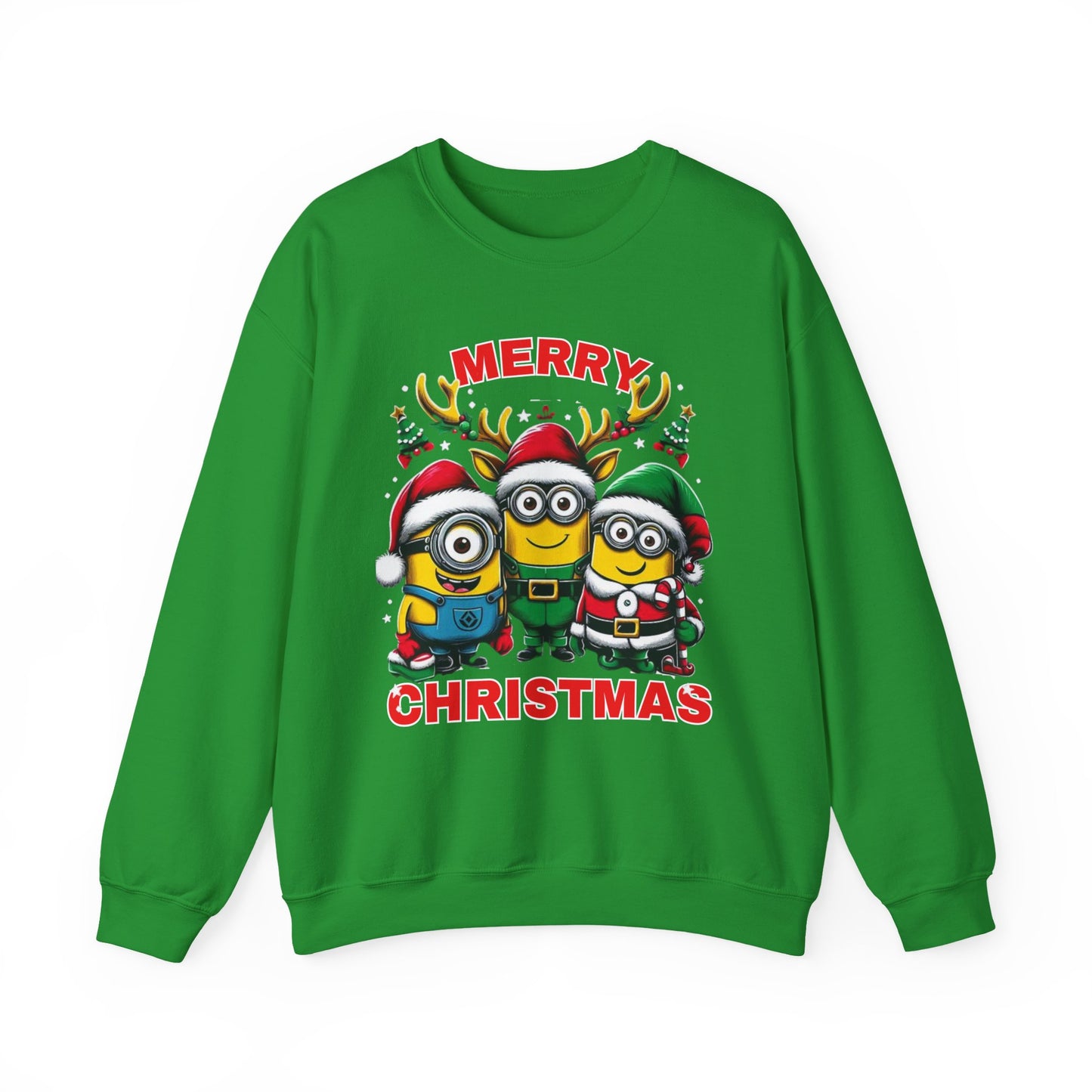 Christmas Minion Holiday Minions Sweatshirt | Cute Xmas Graphic Family Matching
