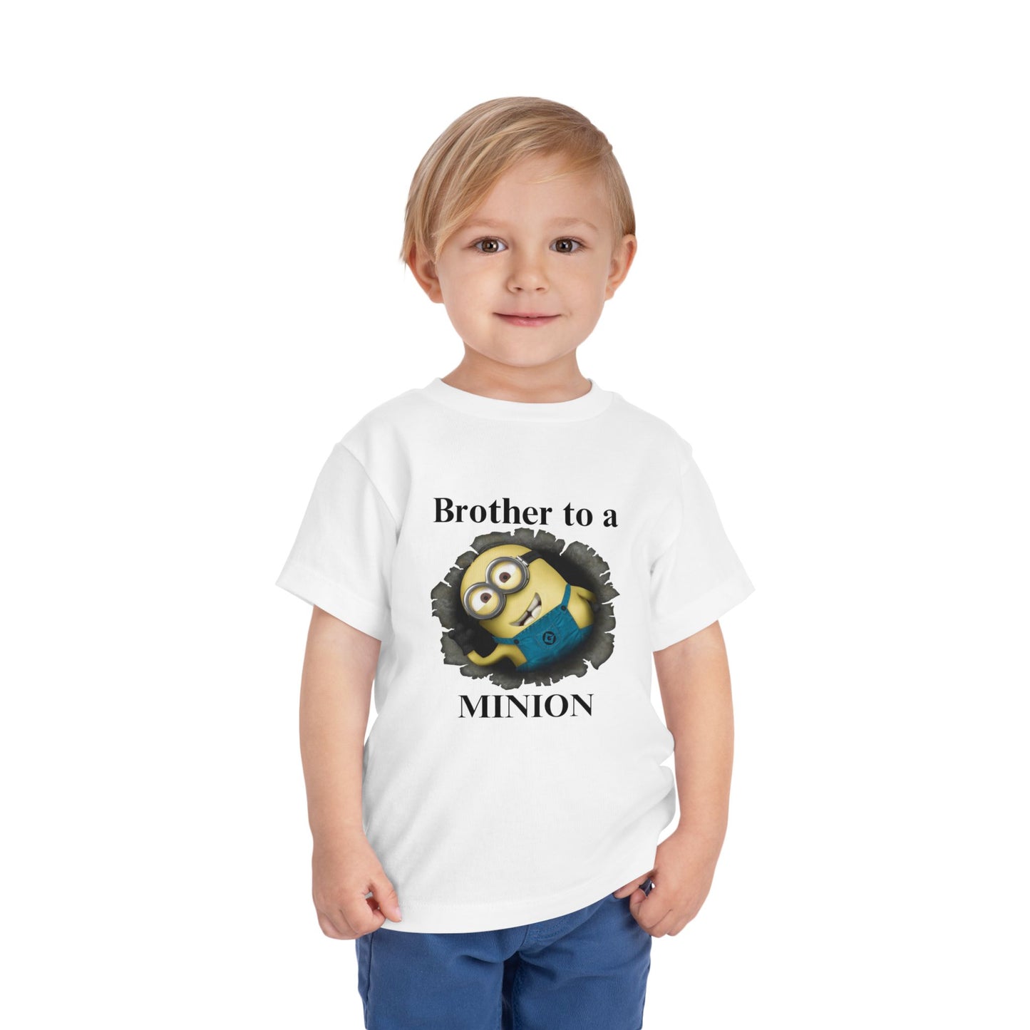 Personalized Minion Birthday Family T-Shirts π¨βπ©βπ§βπ¦ for Toddlers | Custom Name Minion Party Shirts | Matching Family Birthday Outfits πToddler Short Sleeve