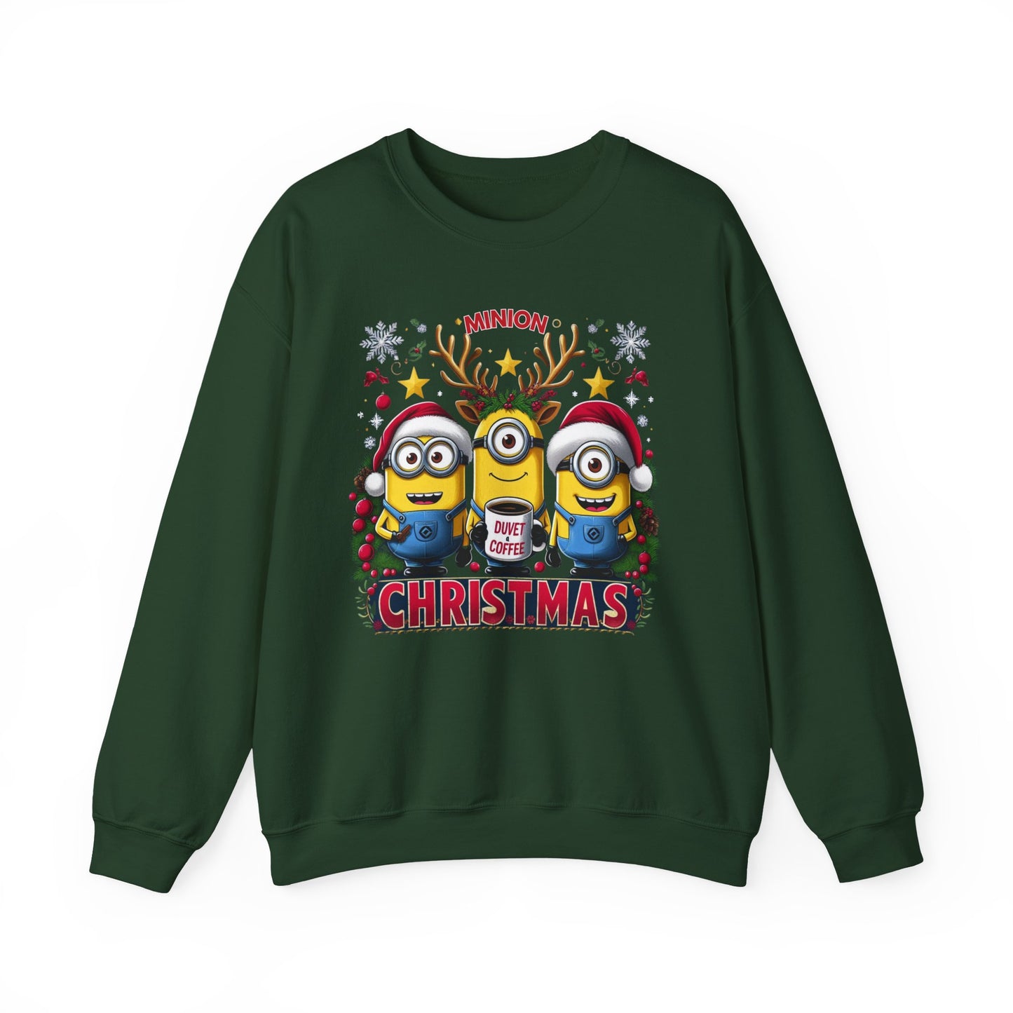 Christmas Minion Holiday Minions Sweatshirt | Cute Xmas Graphic Family Matching