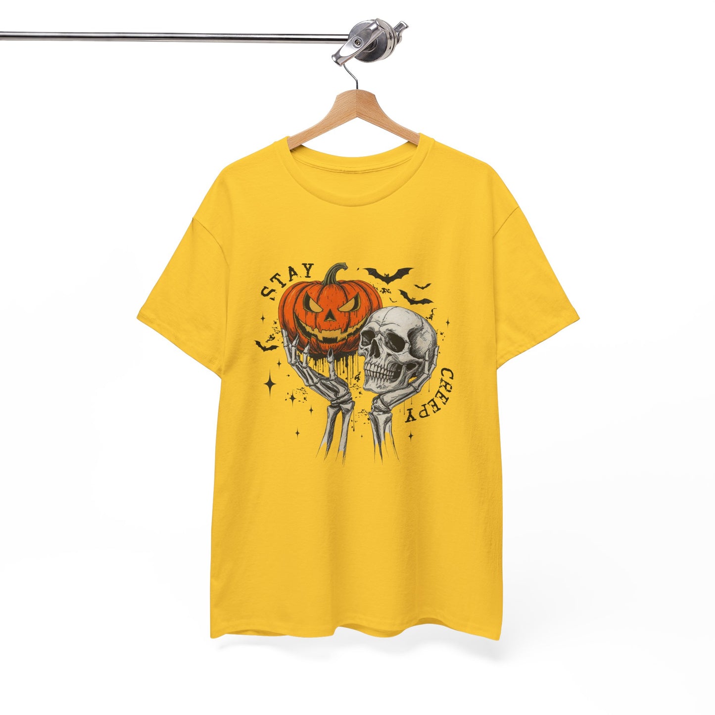 Stay Creepy Halloween Unisex T-Shirt | Funny Spooky Graphic Tee | Vintage Halloween Shirt for Men & Women
