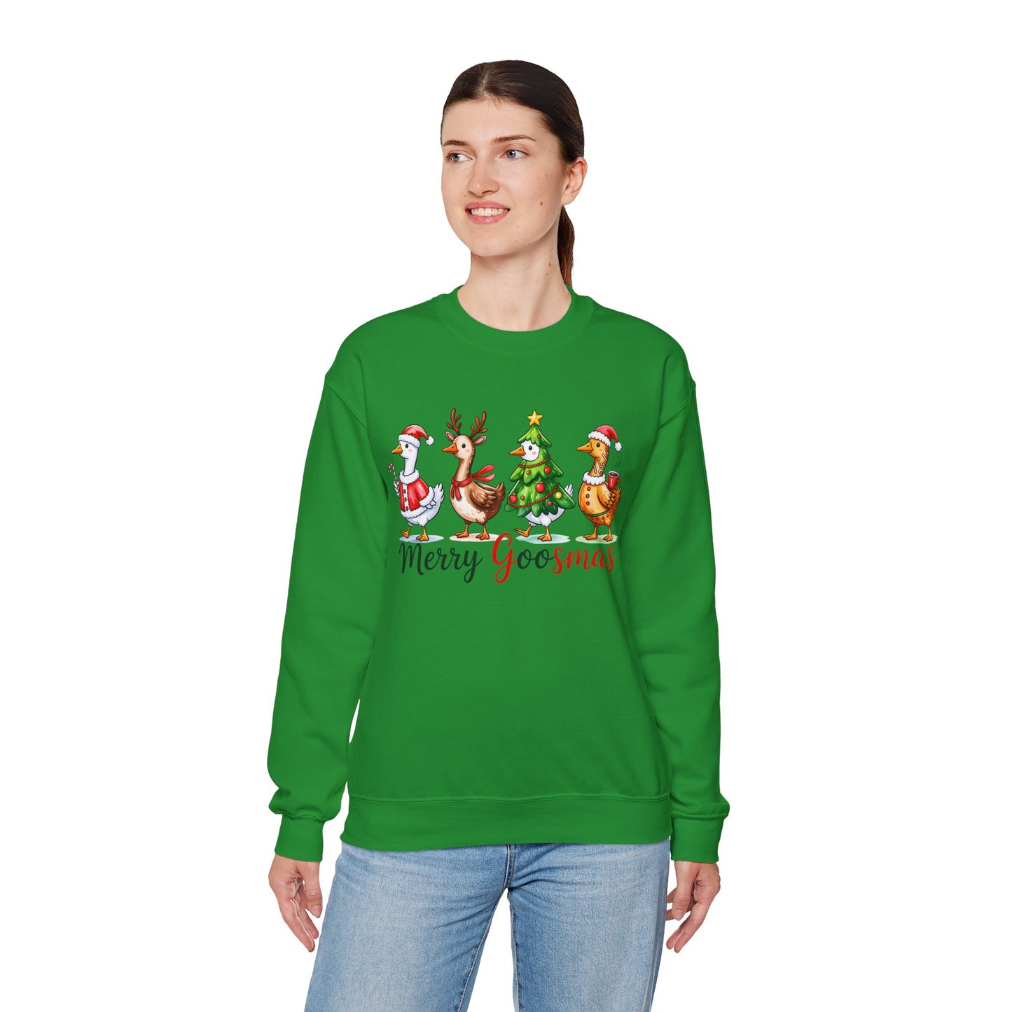 Christmas Merry Goosmas Goose Sweatshirt, Holiday Merry Goose Christmas Shirt