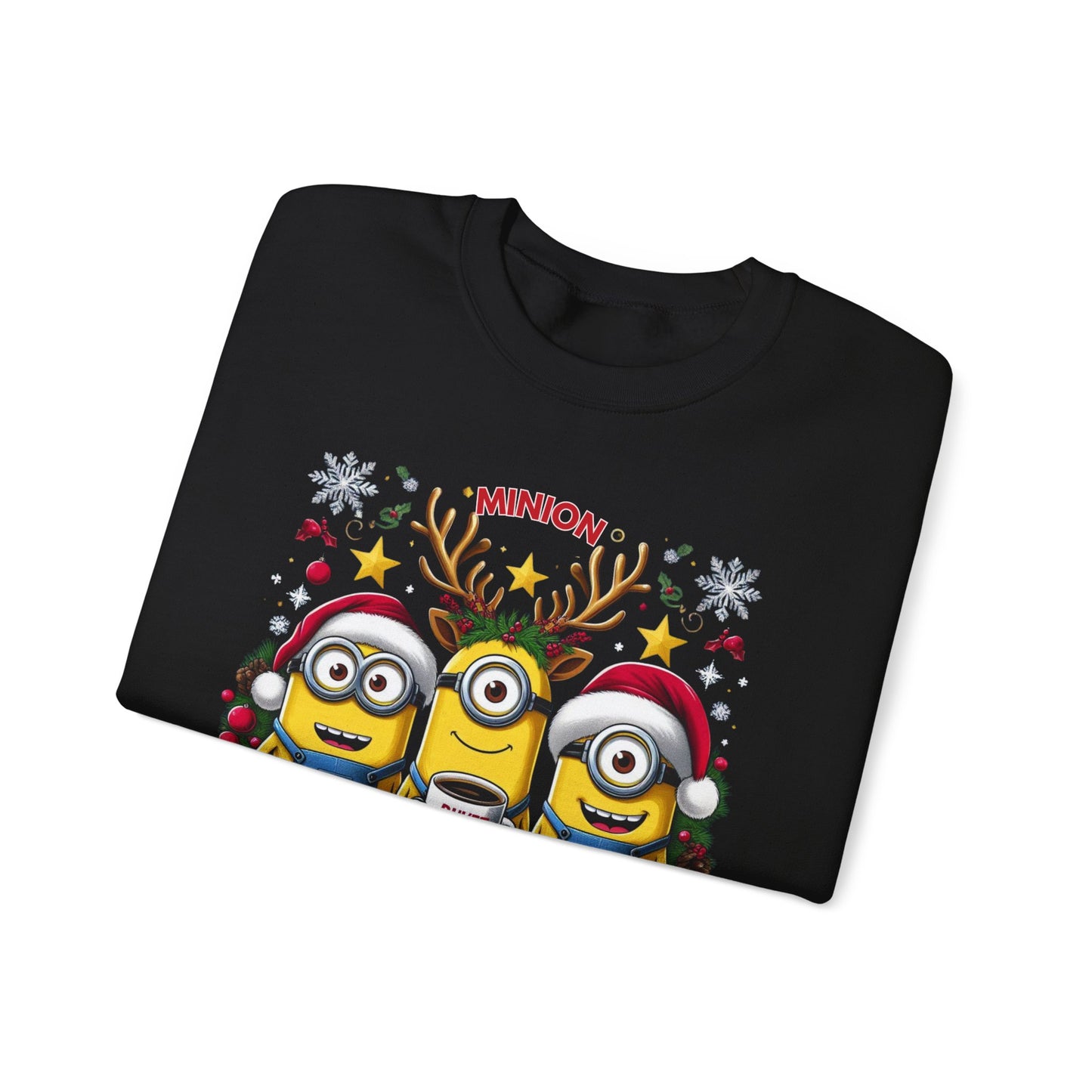 Christmas Minion Holiday Minions Sweatshirt | Cute Xmas Graphic Family Matching