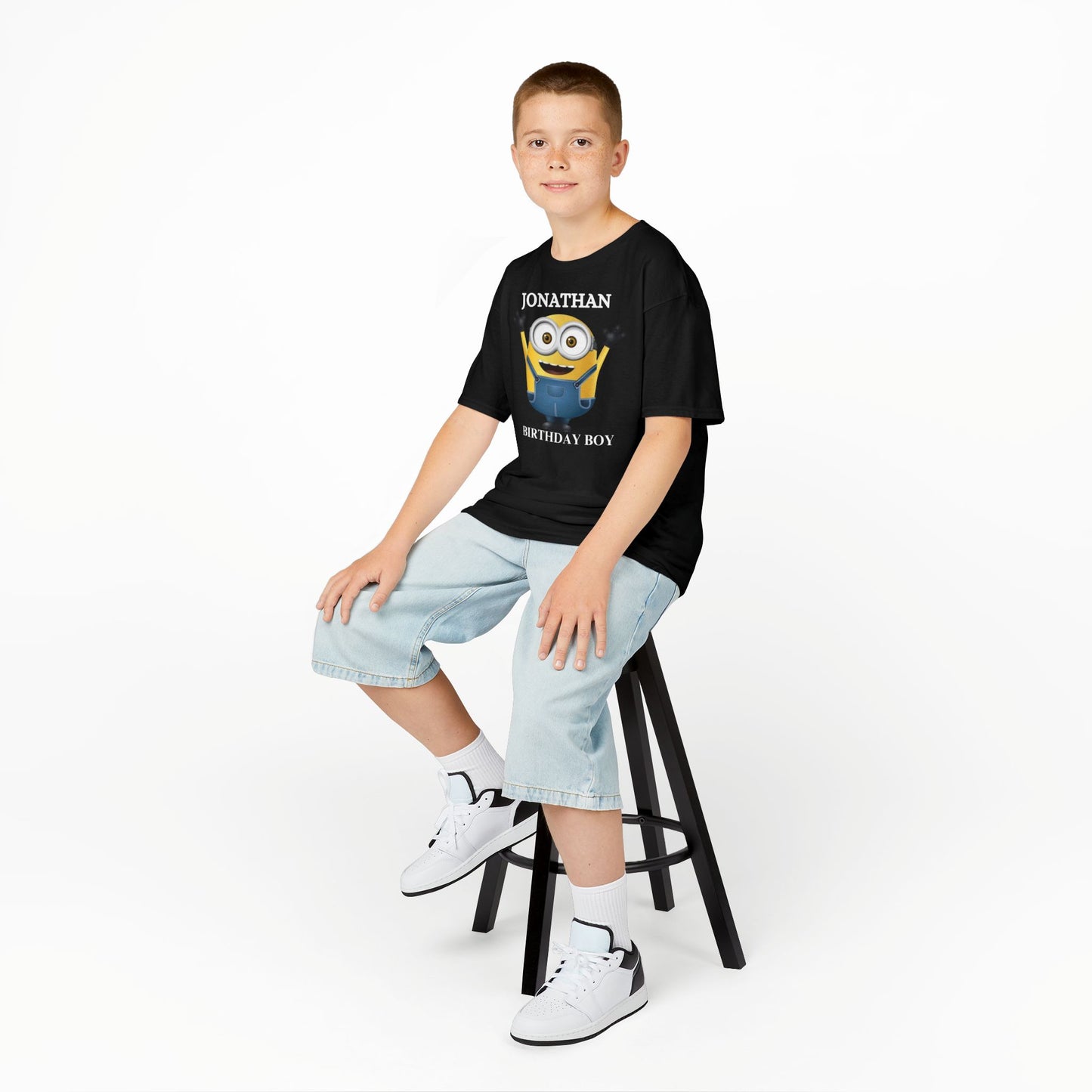 Personalized Minion Birthday T-Shirt, Minion Kids Custom Name T-Shirt, Party Tee, Kids T-Shirt Custom Minion Birthday Tee
