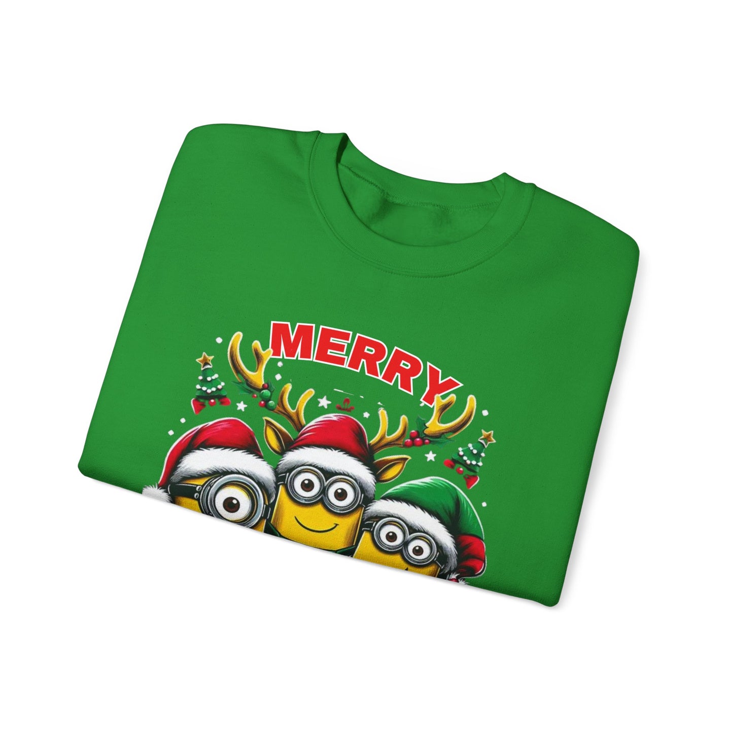 Christmas Minion Holiday Minions Sweatshirt | Cute Xmas Graphic Family Matching