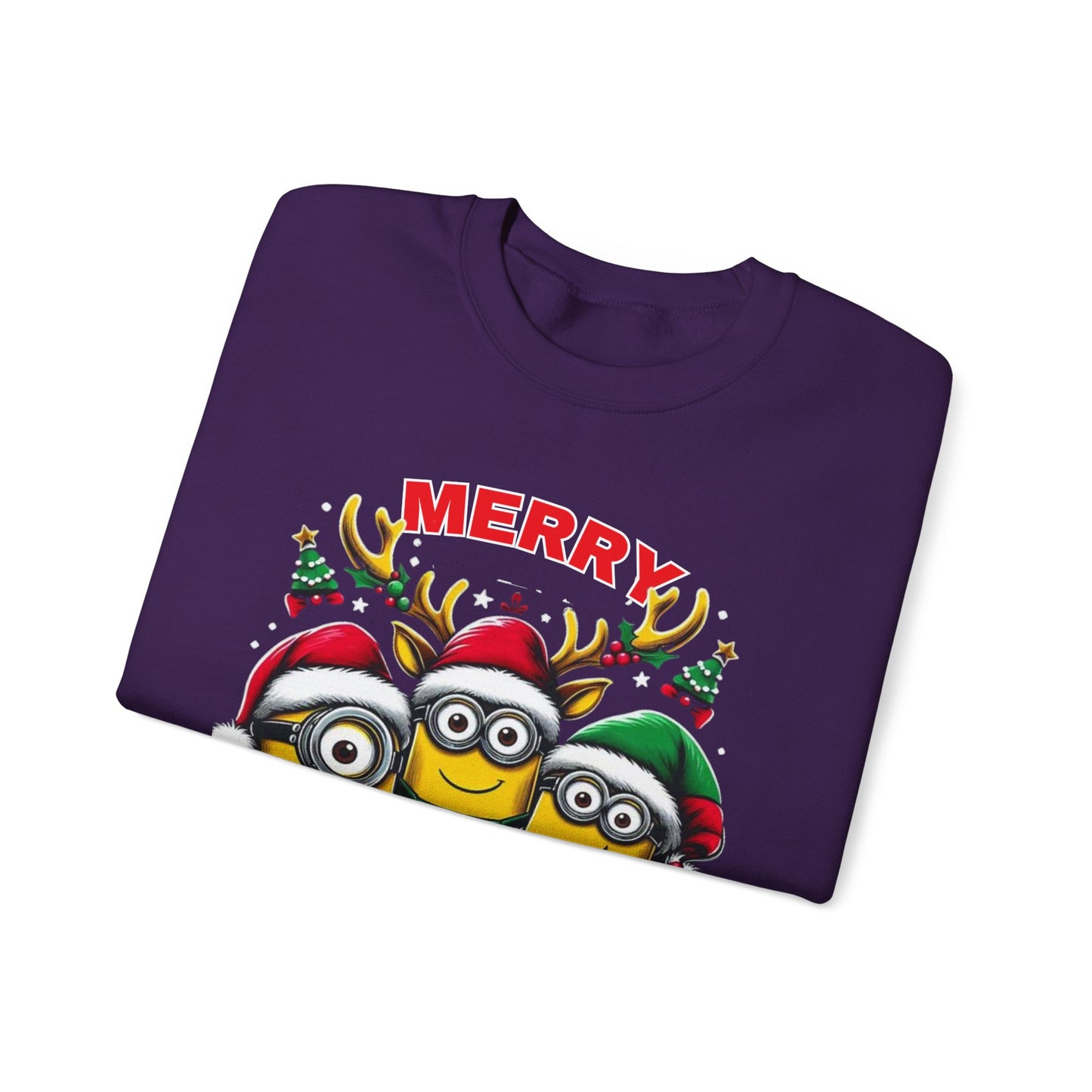 Christmas Minion Holiday Minions Sweatshirt | Cute Xmas Graphic Family Matching