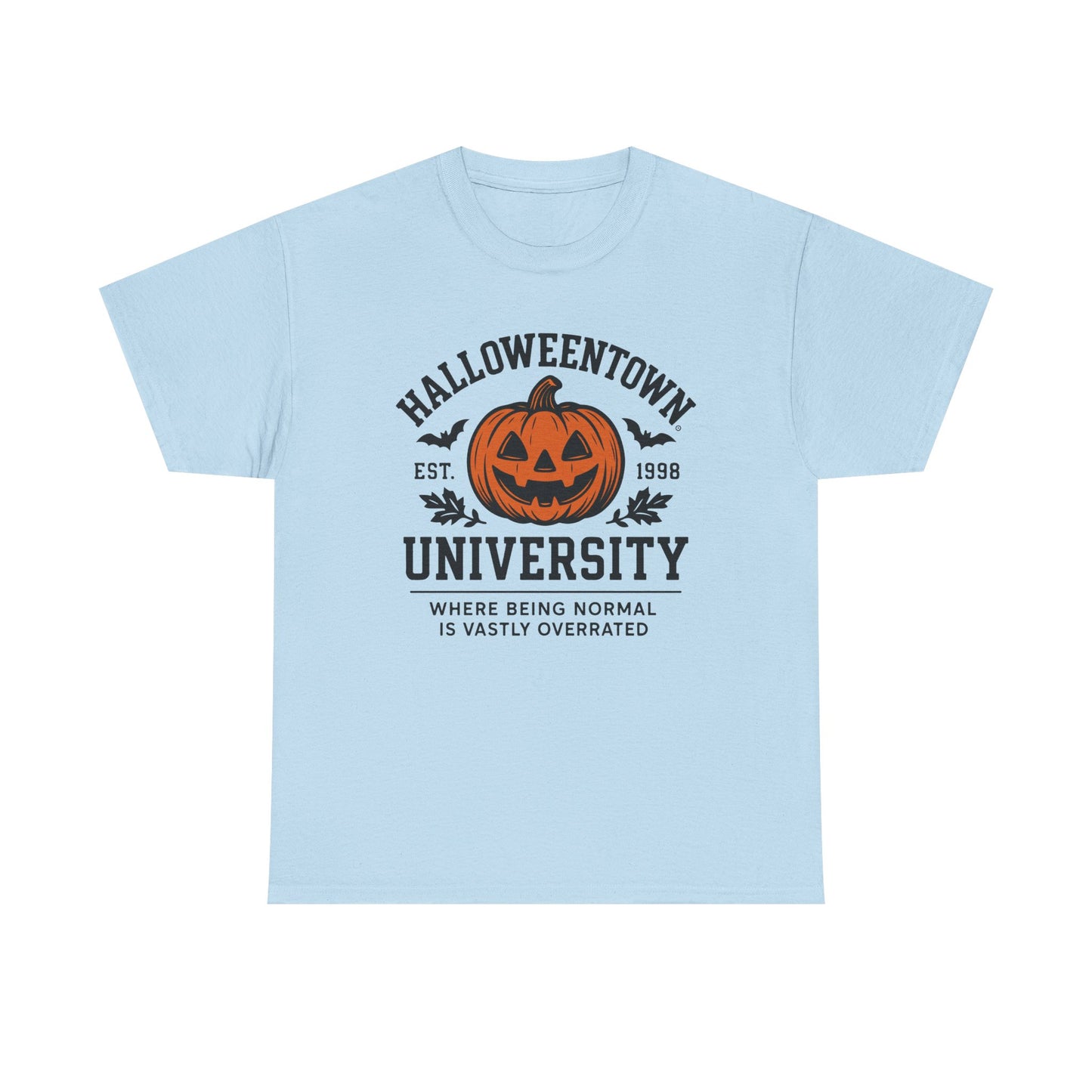 Scary Halloween Town University Unisex Tee | Funny Spooky College Shirt | Vintage Halloween Graphic T-Shirt