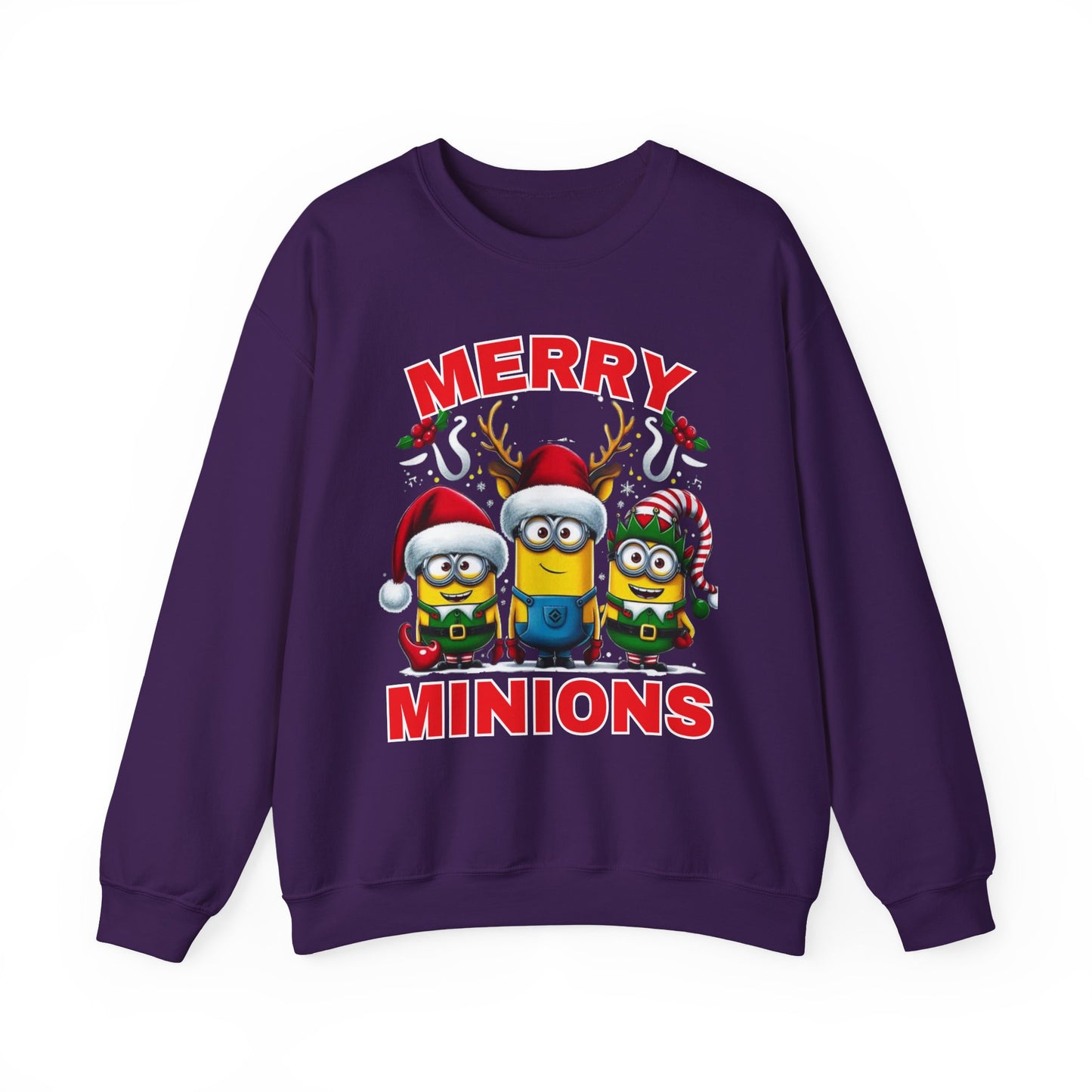 Christmas Minion Holiday Minions Sweatshirt | Cute Xmas Graphic Family Matching