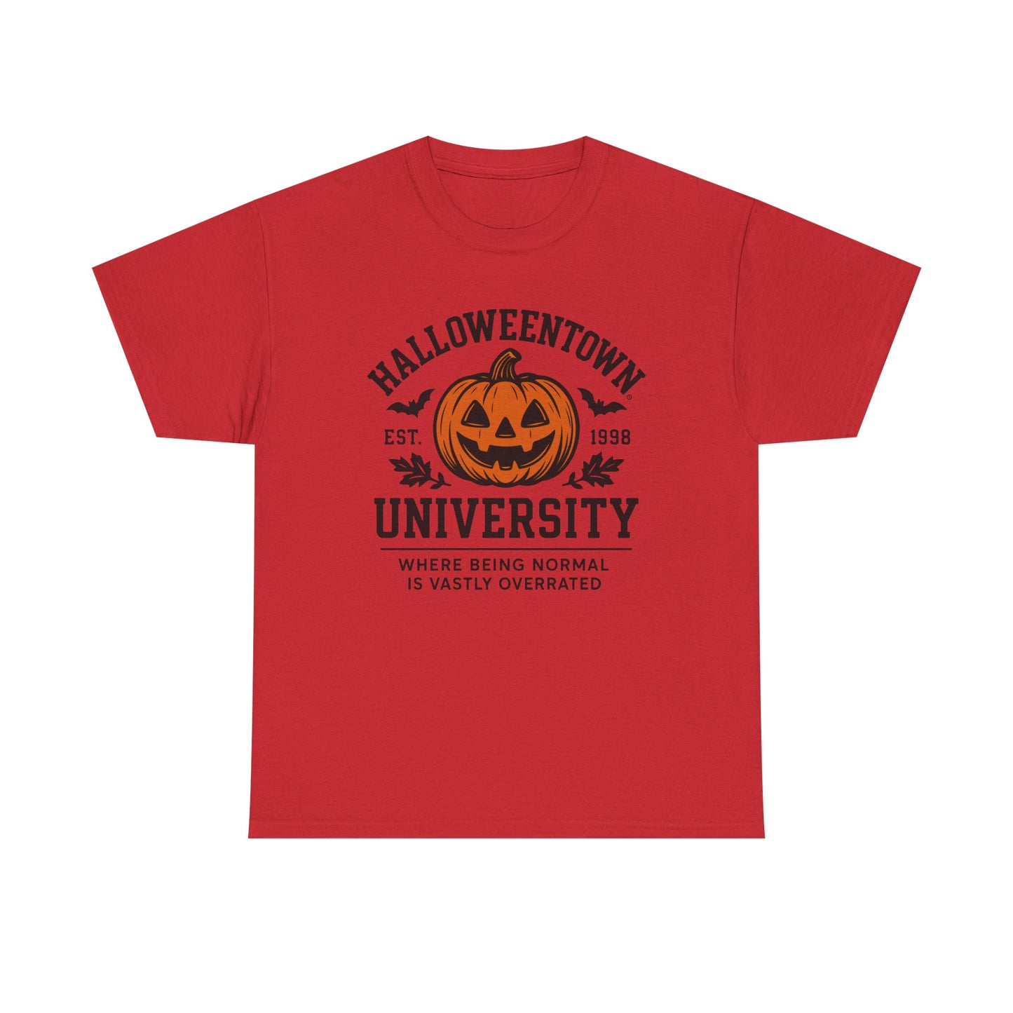 Scary Halloween Town University Unisex Tee | Funny Spooky College Shirt | Vintage Halloween Graphic T-Shirt