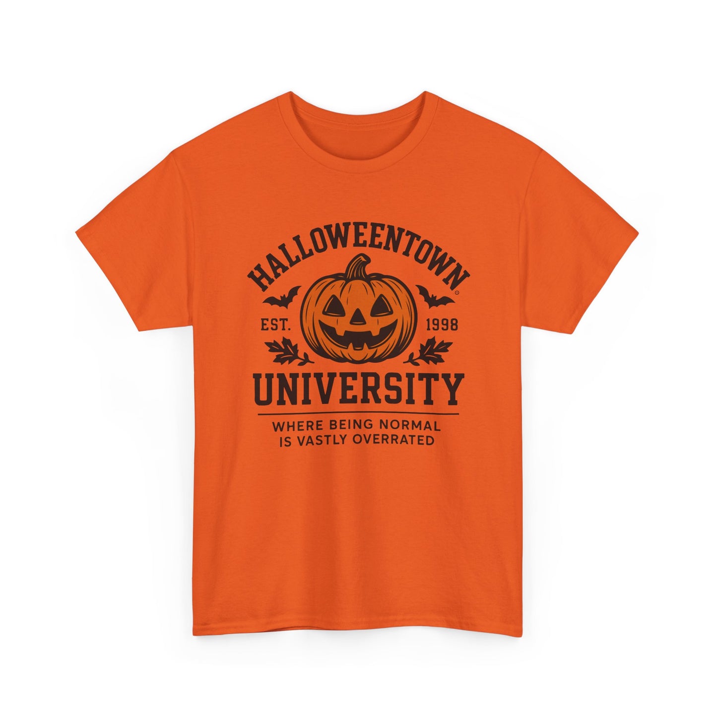 Scary Halloween Town University Unisex Tee | Funny Spooky College Shirt | Vintage Halloween Graphic T-Shirt
