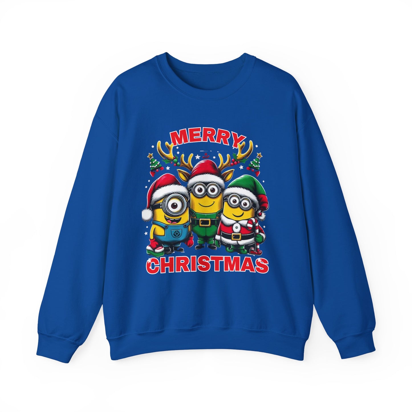 Christmas Minion Holiday Minions Sweatshirt | Cute Xmas Graphic Family Matching