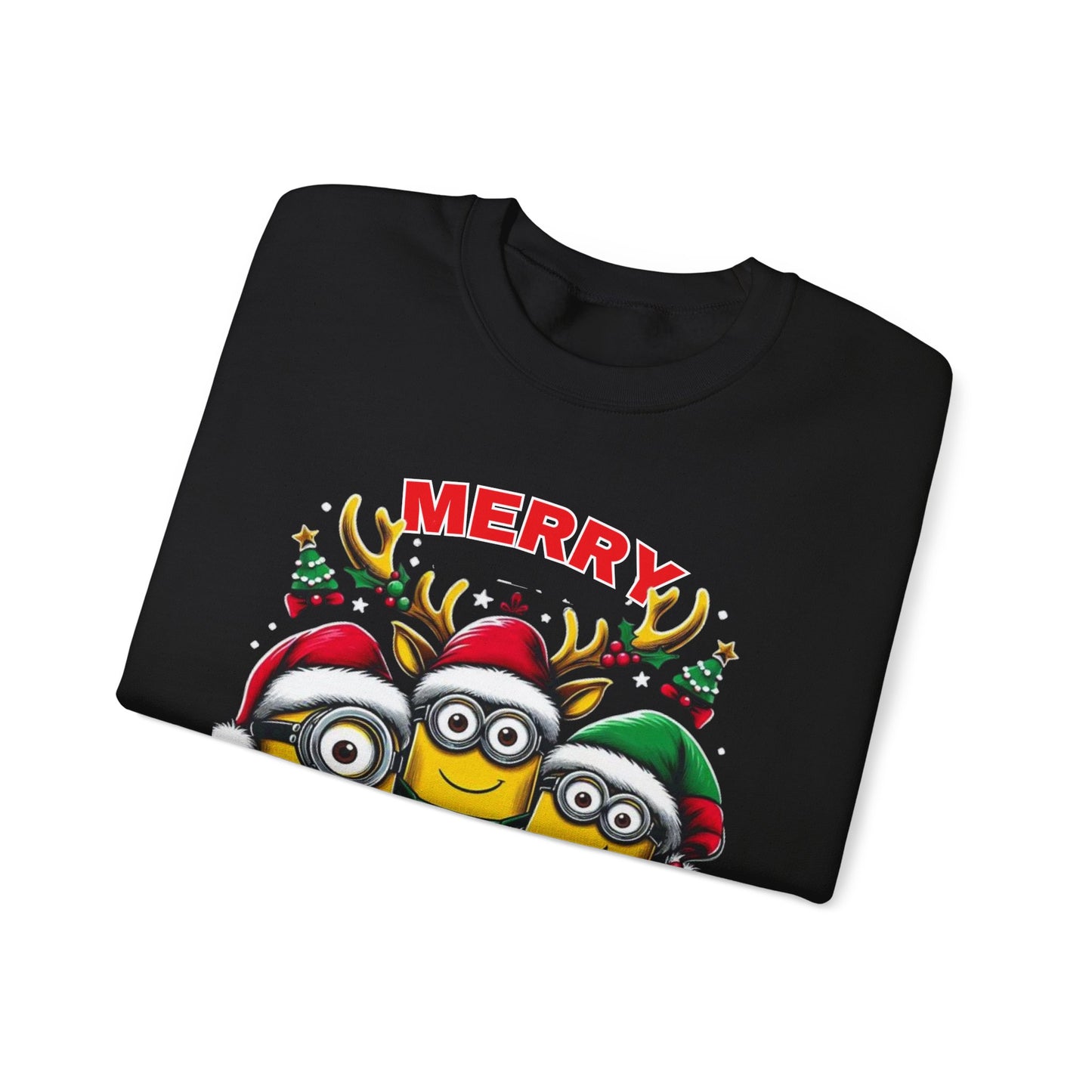 Christmas Minion Holiday Minions Sweatshirt | Cute Xmas Graphic Family Matching