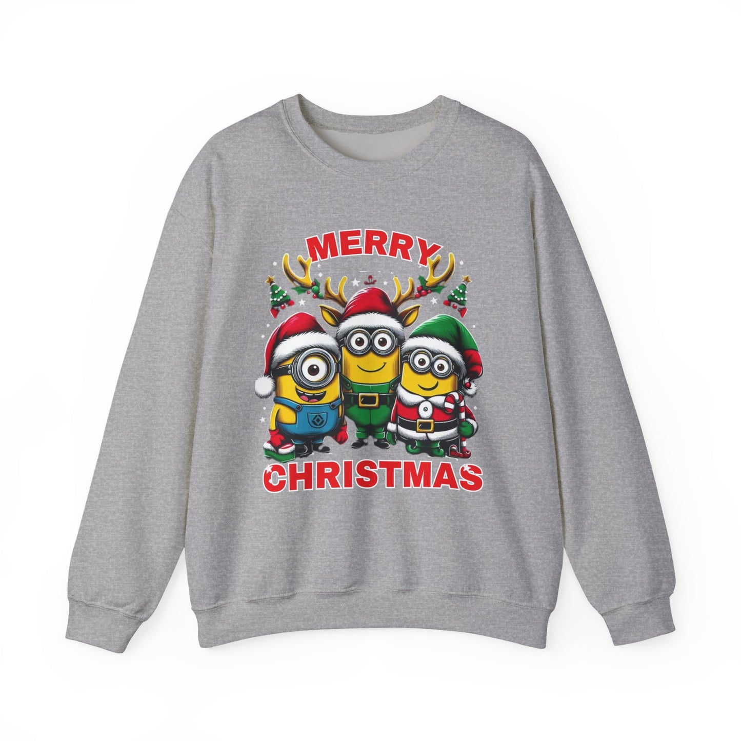 Christmas Minion Holiday Minions Sweatshirt | Cute Xmas Graphic Family Matching