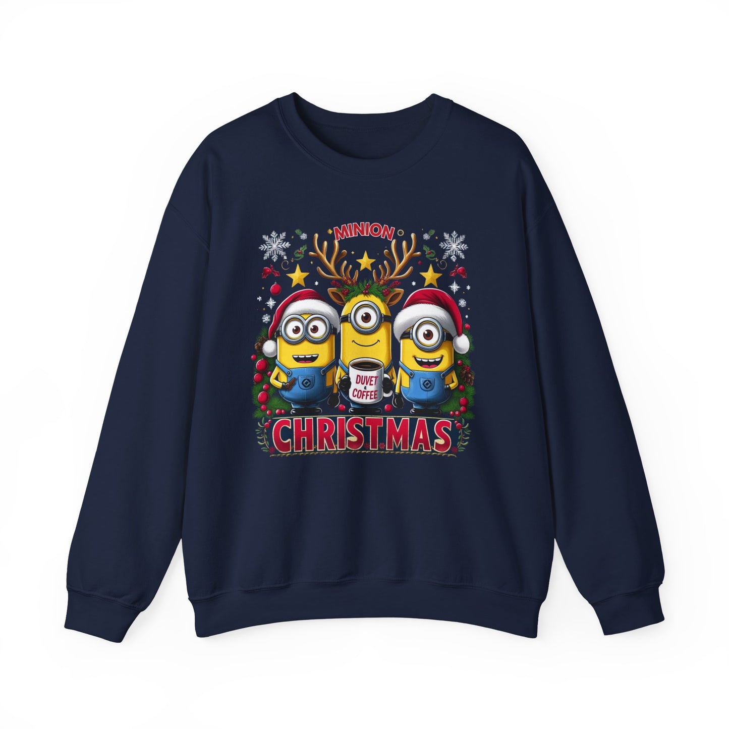 Christmas Minion Holiday Minions Sweatshirt | Cute Xmas Graphic Family Matching