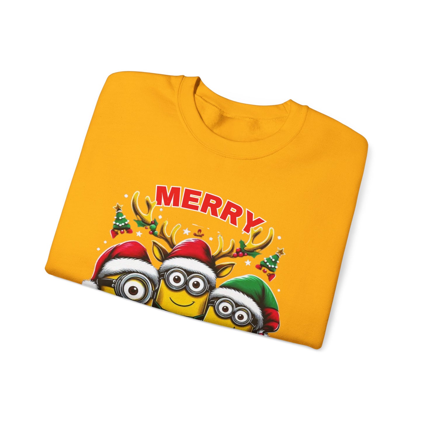 Christmas Minion Holiday Minions Sweatshirt | Cute Xmas Graphic Family Matching