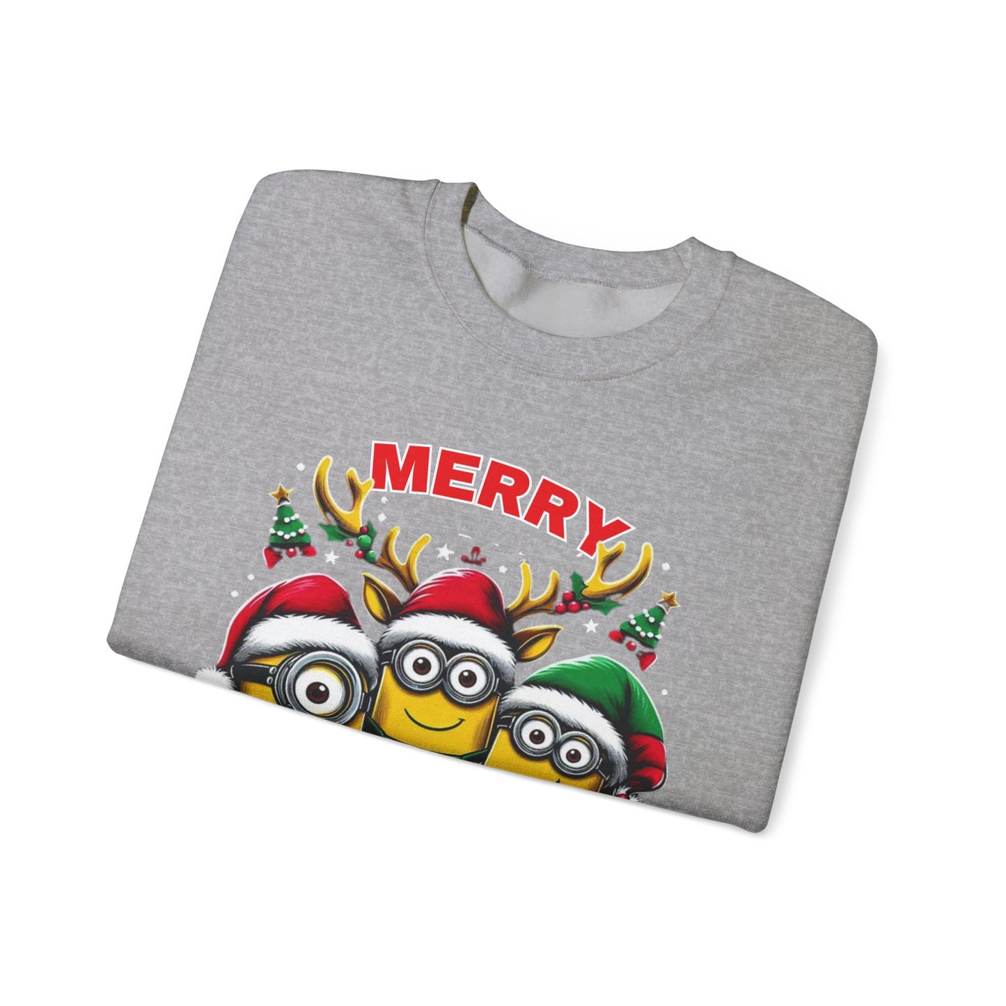 Christmas Minion Holiday Minions Sweatshirt | Cute Xmas Graphic Family Matching