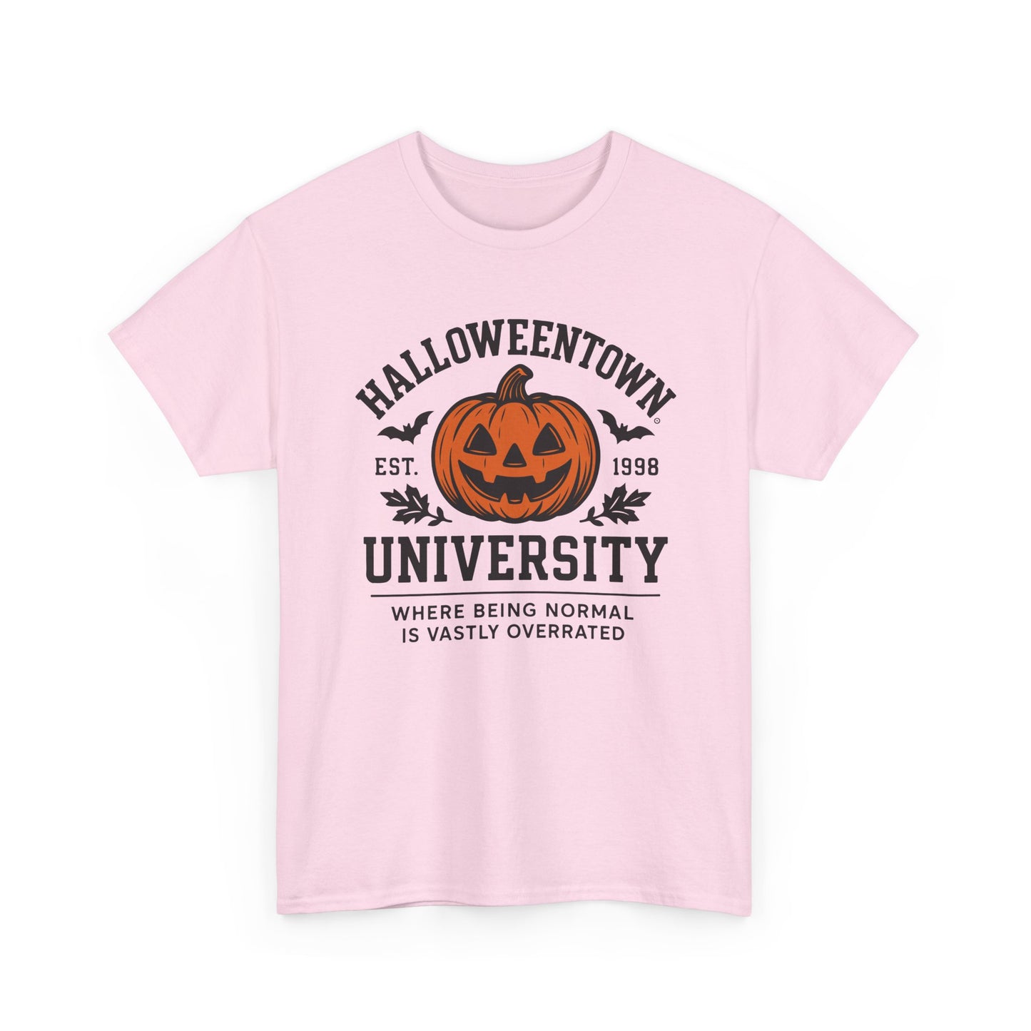 Scary Halloween Town University Unisex Tee | Funny Spooky College Shirt | Vintage Halloween Graphic T-Shirt
