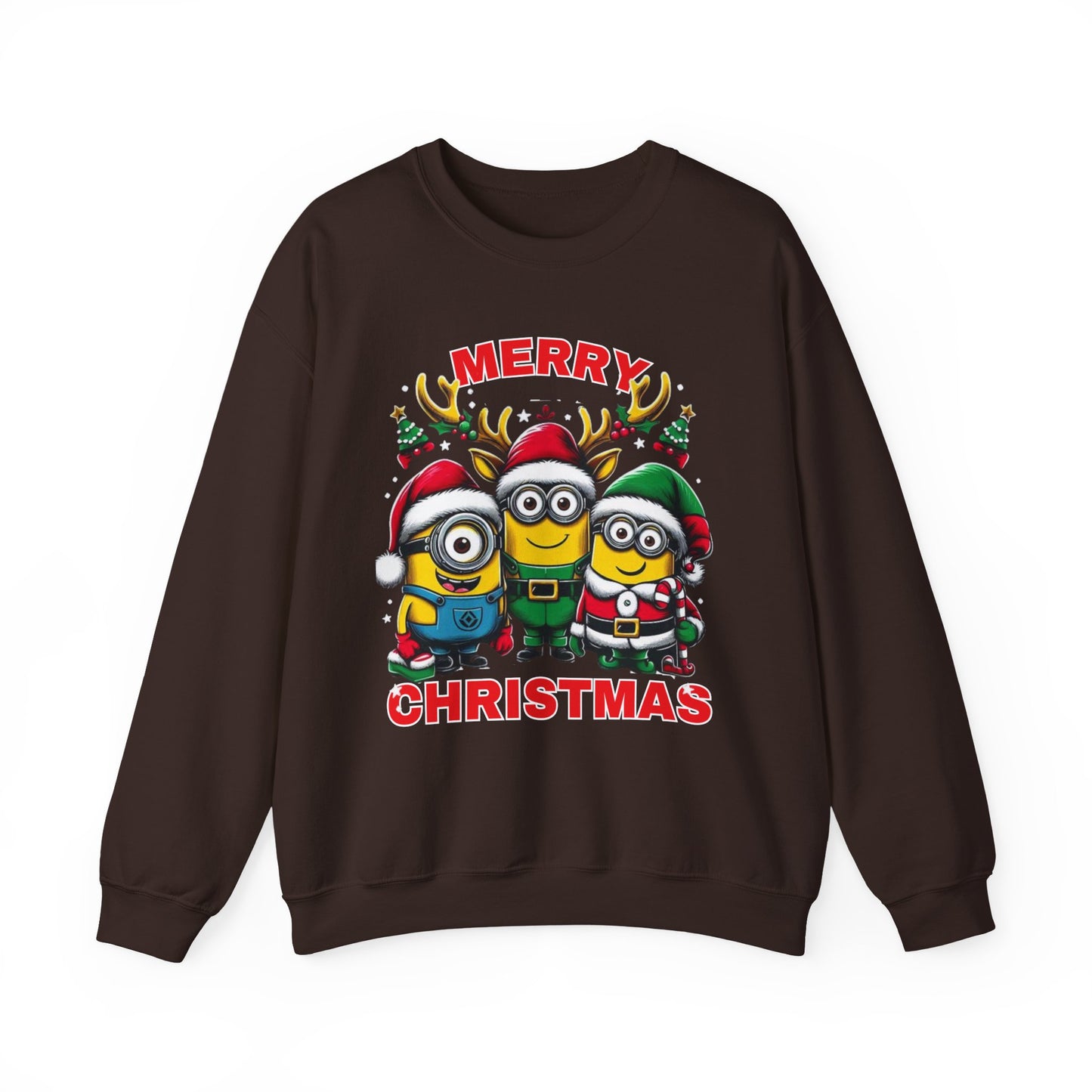 Christmas Minion Holiday Minions Sweatshirt | Cute Xmas Graphic Family Matching