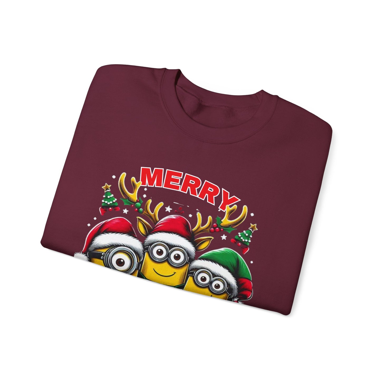 Christmas Minion Holiday Minions Sweatshirt | Cute Xmas Graphic Family Matching