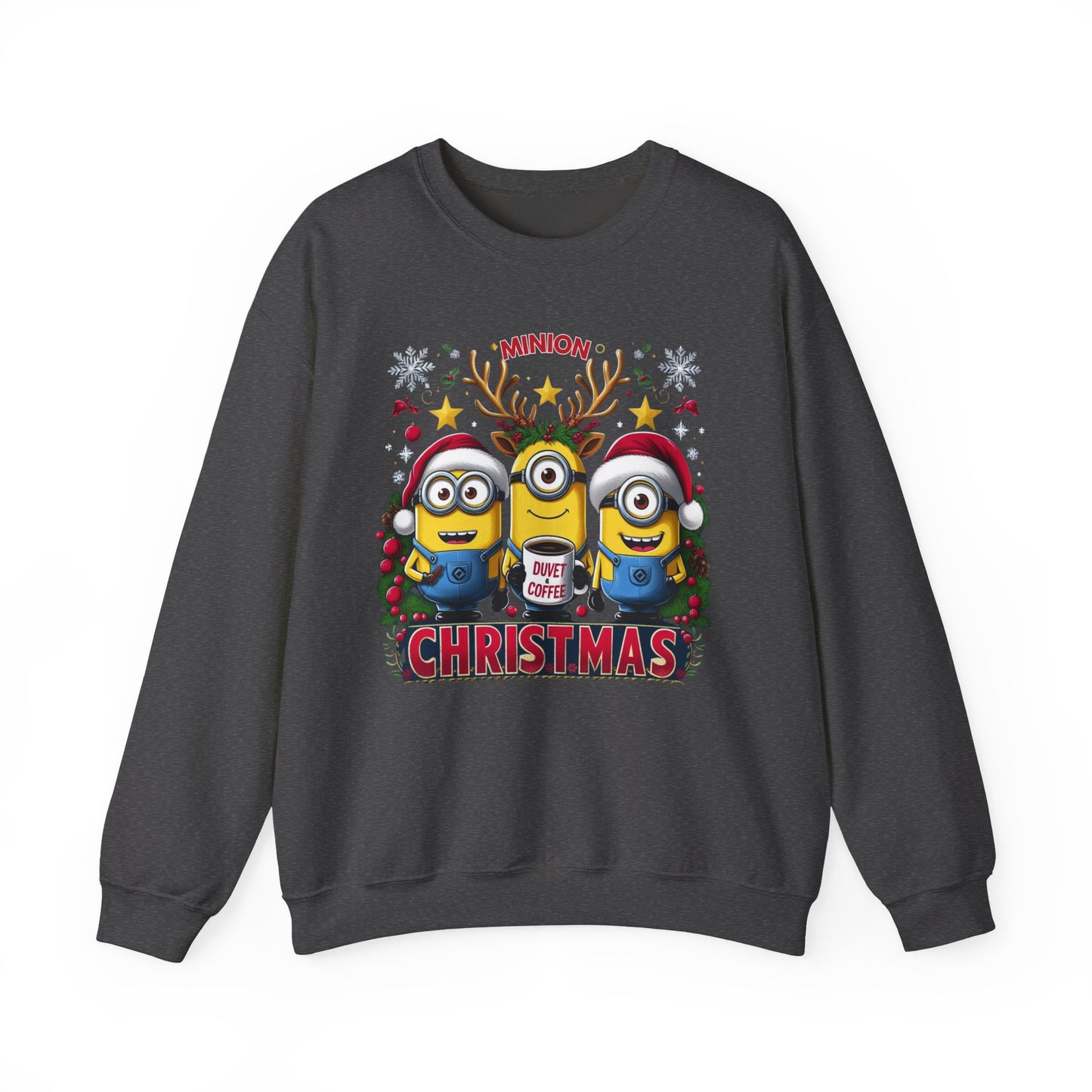 Christmas Minion Holiday Minions Sweatshirt | Cute Xmas Graphic Family Matching
