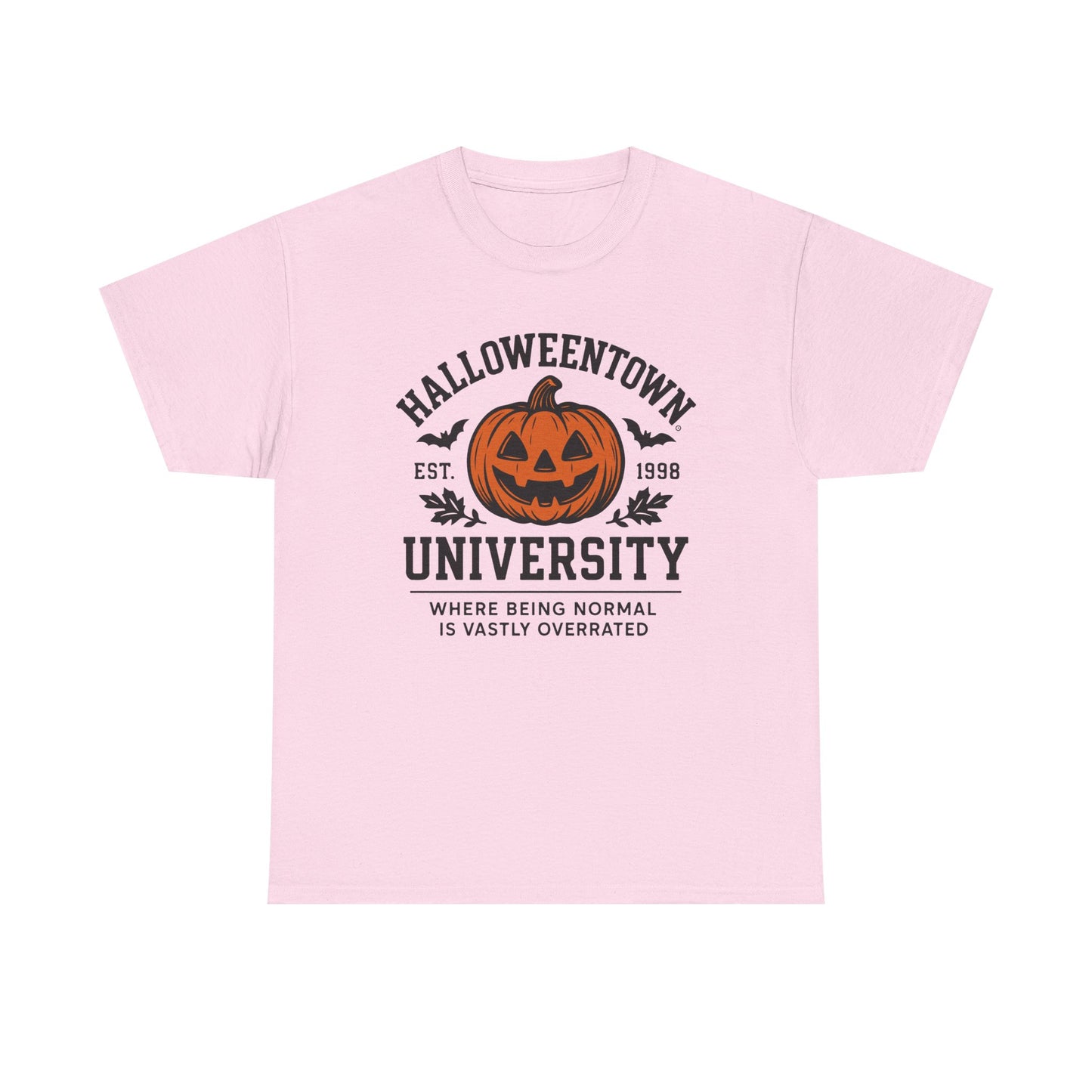 Scary Halloween Town University Unisex Tee | Funny Spooky College Shirt | Vintage Halloween Graphic T-Shirt