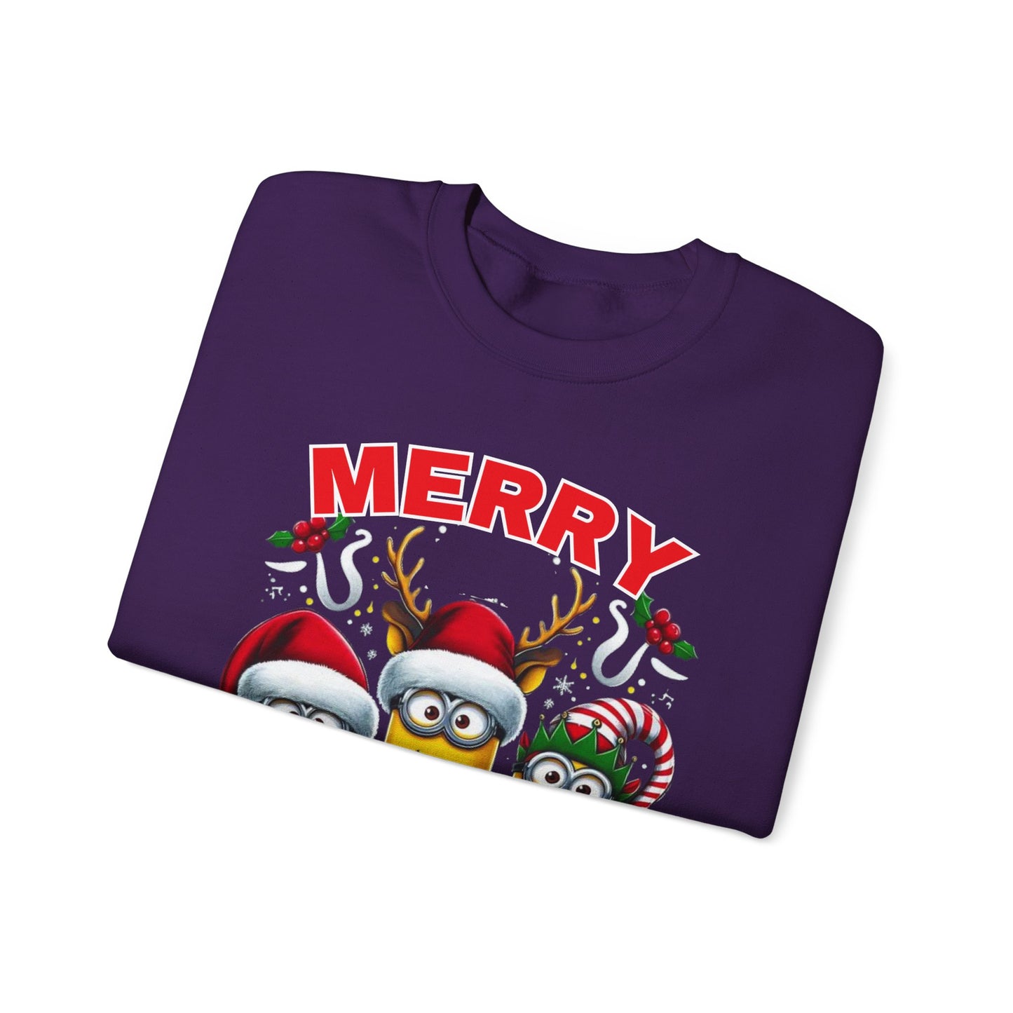 Christmas Minion Holiday Minions Sweatshirt | Cute Xmas Graphic Family Matching