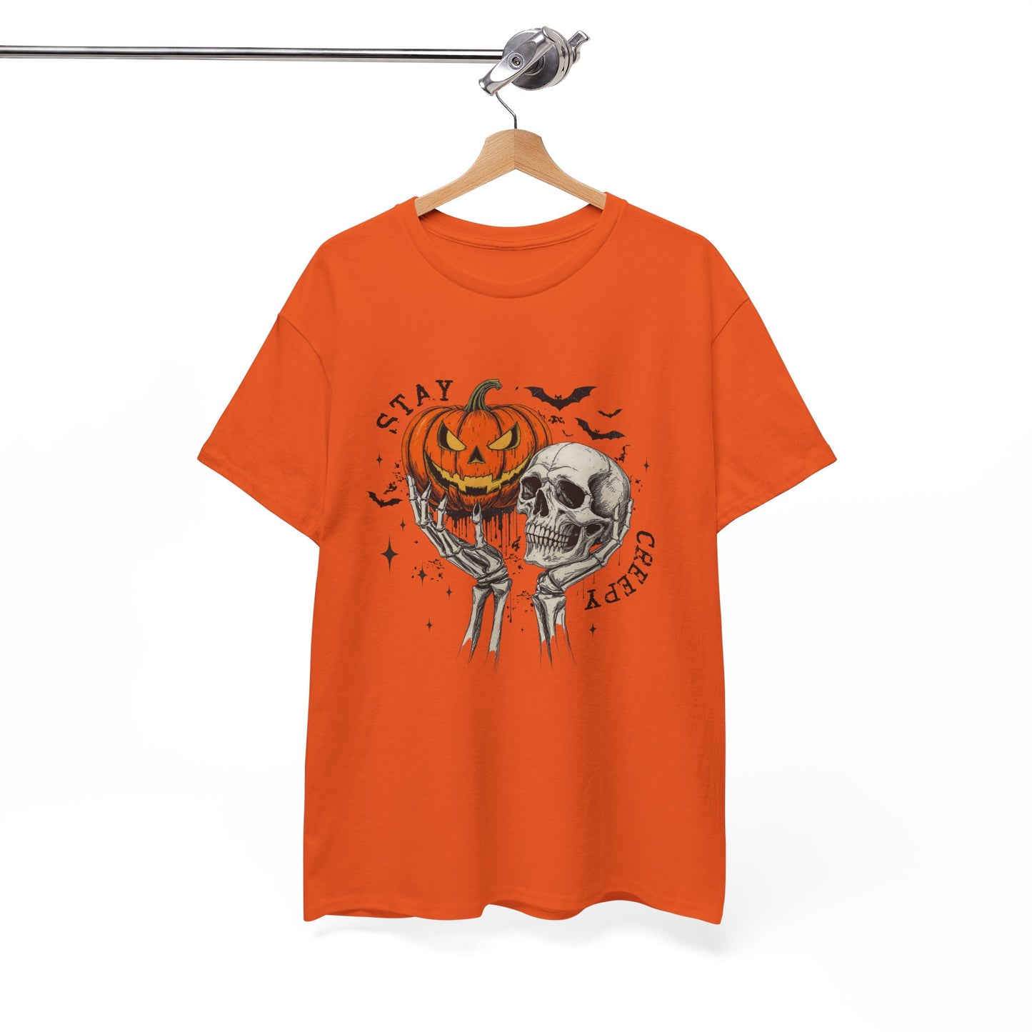 Stay Creepy Halloween Unisex T-Shirt | Funny Spooky Graphic Tee | Vintage Halloween Shirt for Men & Women