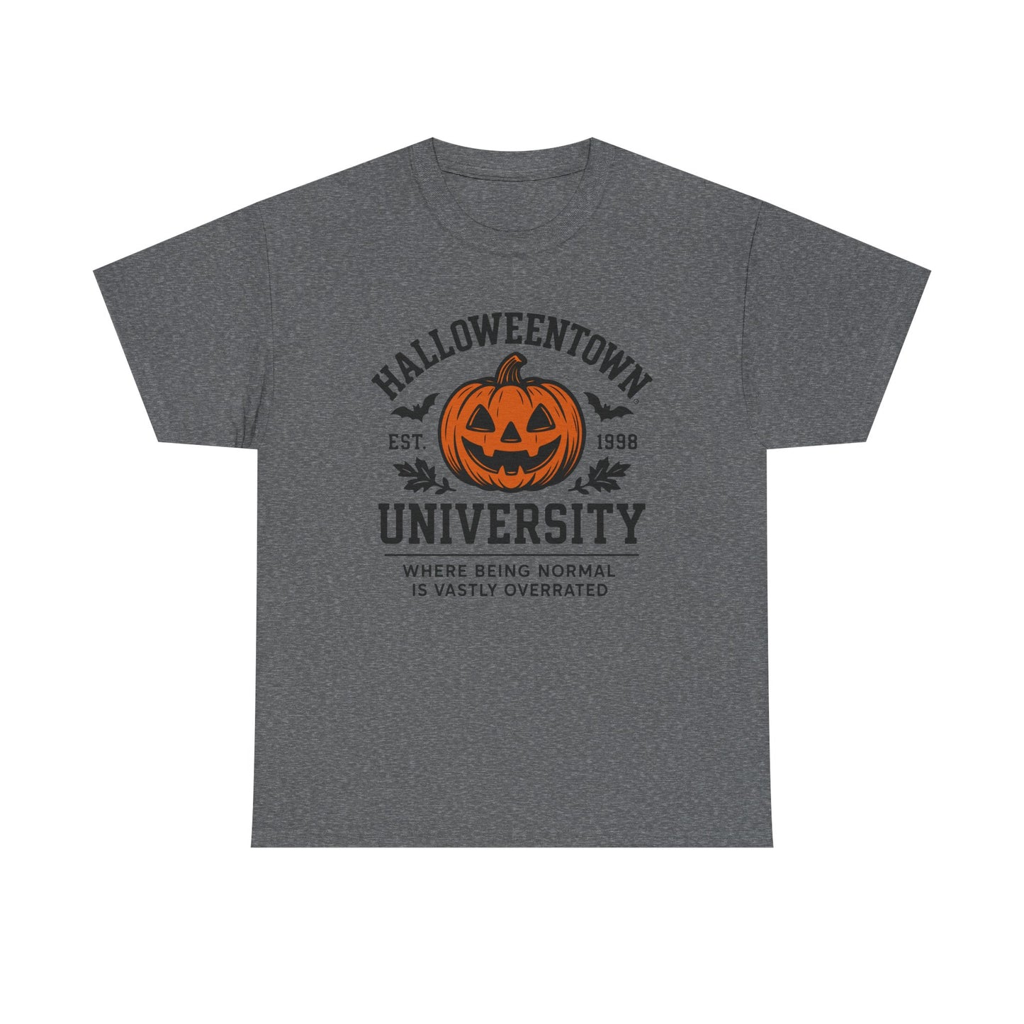 Scary Halloween Town University Unisex Tee | Funny Spooky College Shirt | Vintage Halloween Graphic T-Shirt
