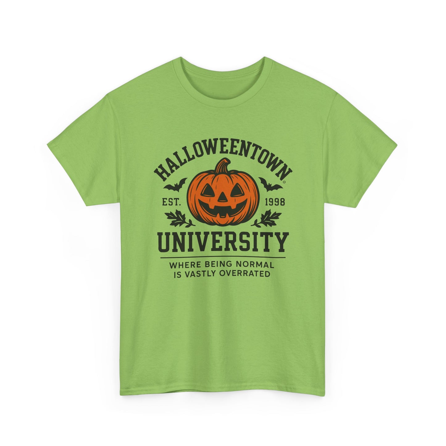 Scary Halloween Town University Unisex Tee | Funny Spooky College Shirt | Vintage Halloween Graphic T-Shirt