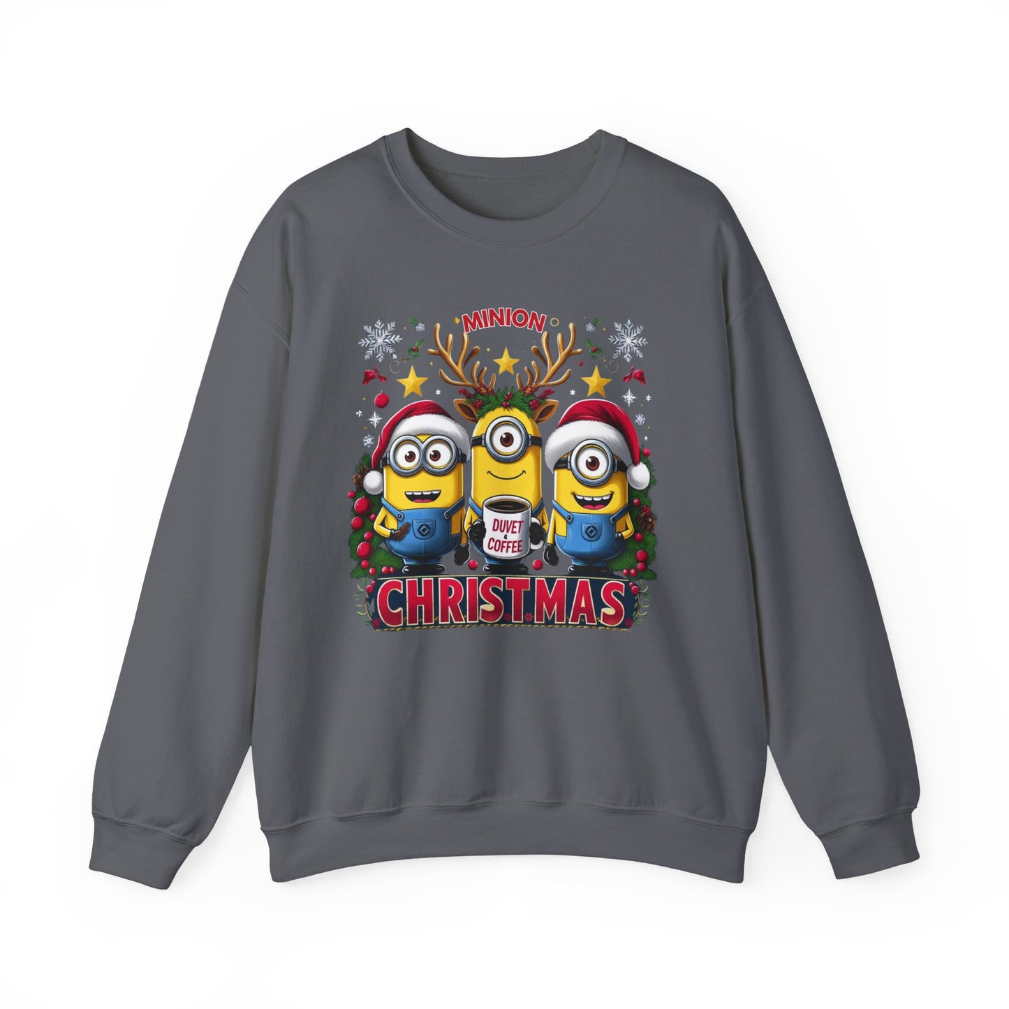 Christmas Minion Holiday Minions Sweatshirt | Cute Xmas Graphic Family Matching