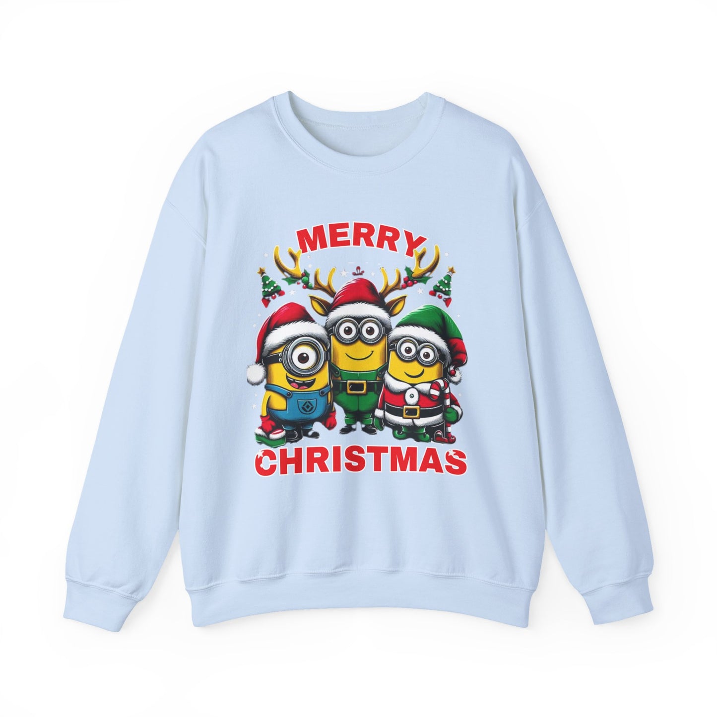 Christmas Minion Holiday Minions Sweatshirt | Cute Xmas Graphic Family Matching