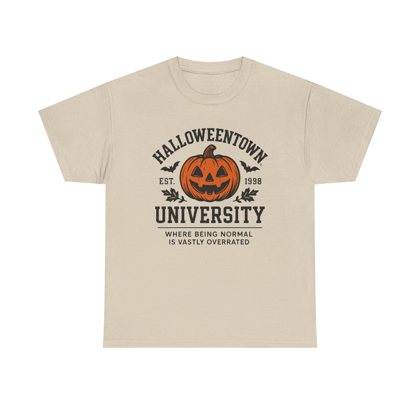 Scary Halloween Town University Unisex Tee | Funny Spooky College Shirt | Vintage Halloween Graphic T-Shirt
