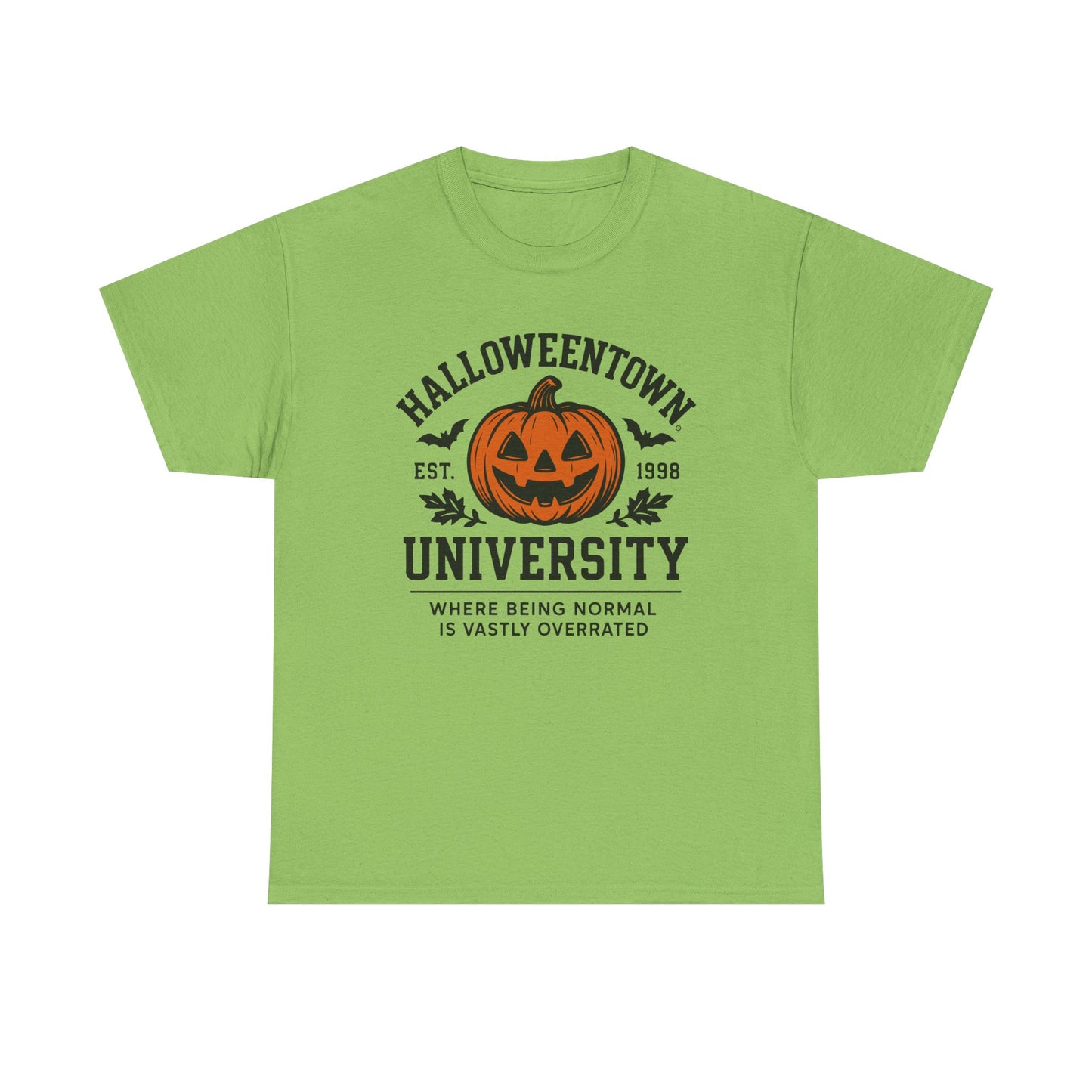 Scary Halloween Town University Unisex Tee | Funny Spooky College Shirt | Vintage Halloween Graphic T-Shirt