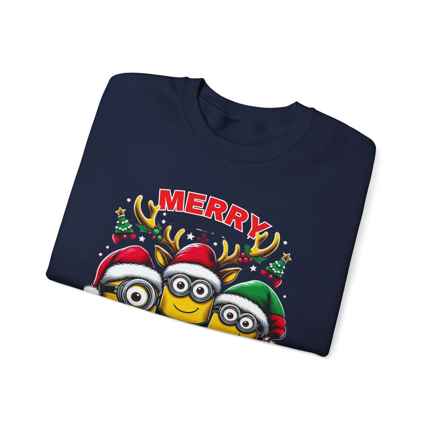 Christmas Minion Holiday Minions Sweatshirt | Cute Xmas Graphic Family Matching