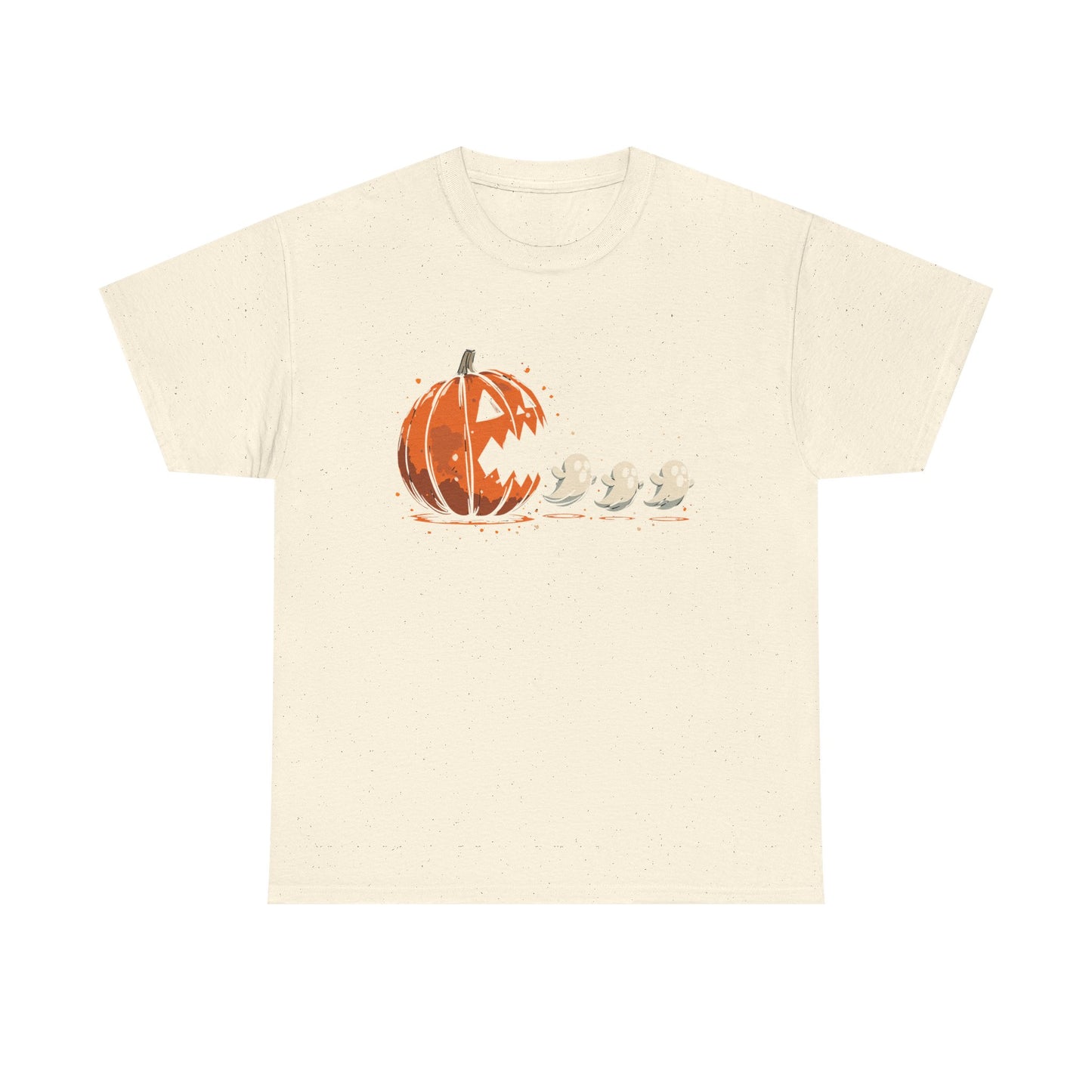 Funny Halloween Pumpkin Chasing Ghost, Retro Funny Boo Ghost Shirt, Spooky Halloween Unisex T-Shirt
