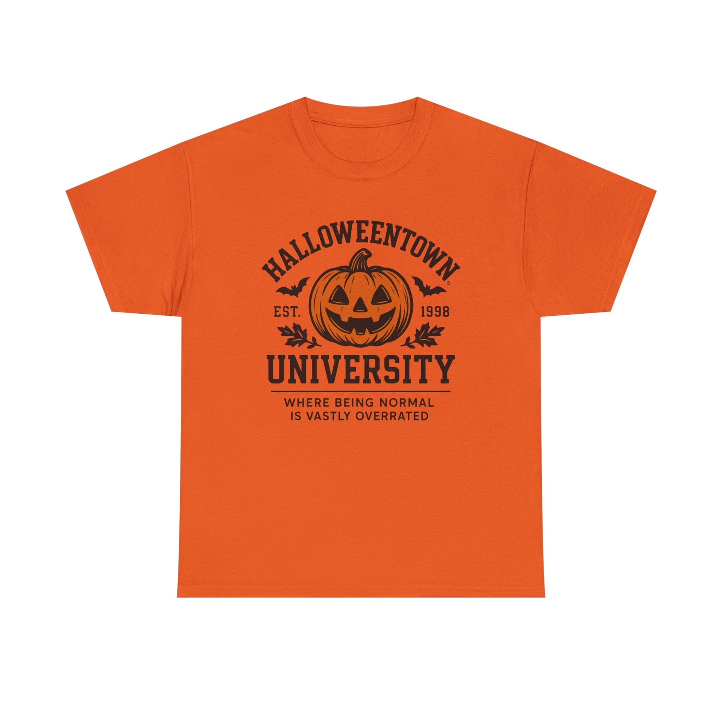 Scary Halloween Town University Unisex Tee | Funny Spooky College Shirt | Vintage Halloween Graphic T-Shirt