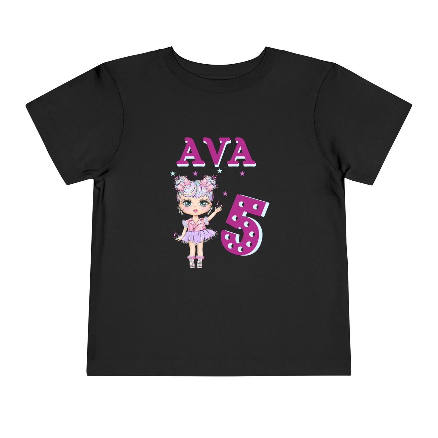 Personalized Doll Birthday T-Shirt for kids, Custom Name Lol Doll Kids, Kids Tee Personalized Doll Birthday T-Shirt Toddler Short Sleeve Tee