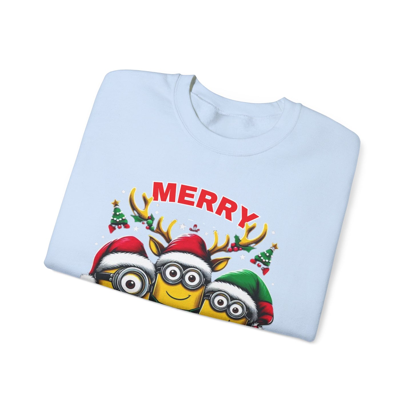 Christmas Minion Holiday Minions Sweatshirt | Cute Xmas Graphic Family Matching