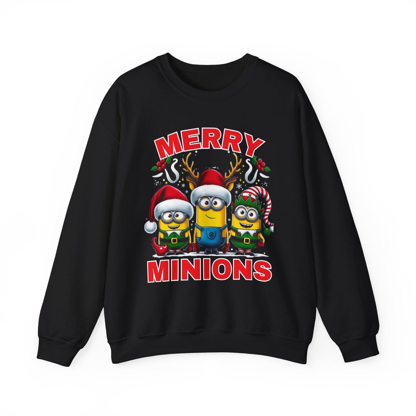 Christmas Minion Holiday Minions Sweatshirt | Cute Xmas Graphic Family Matching