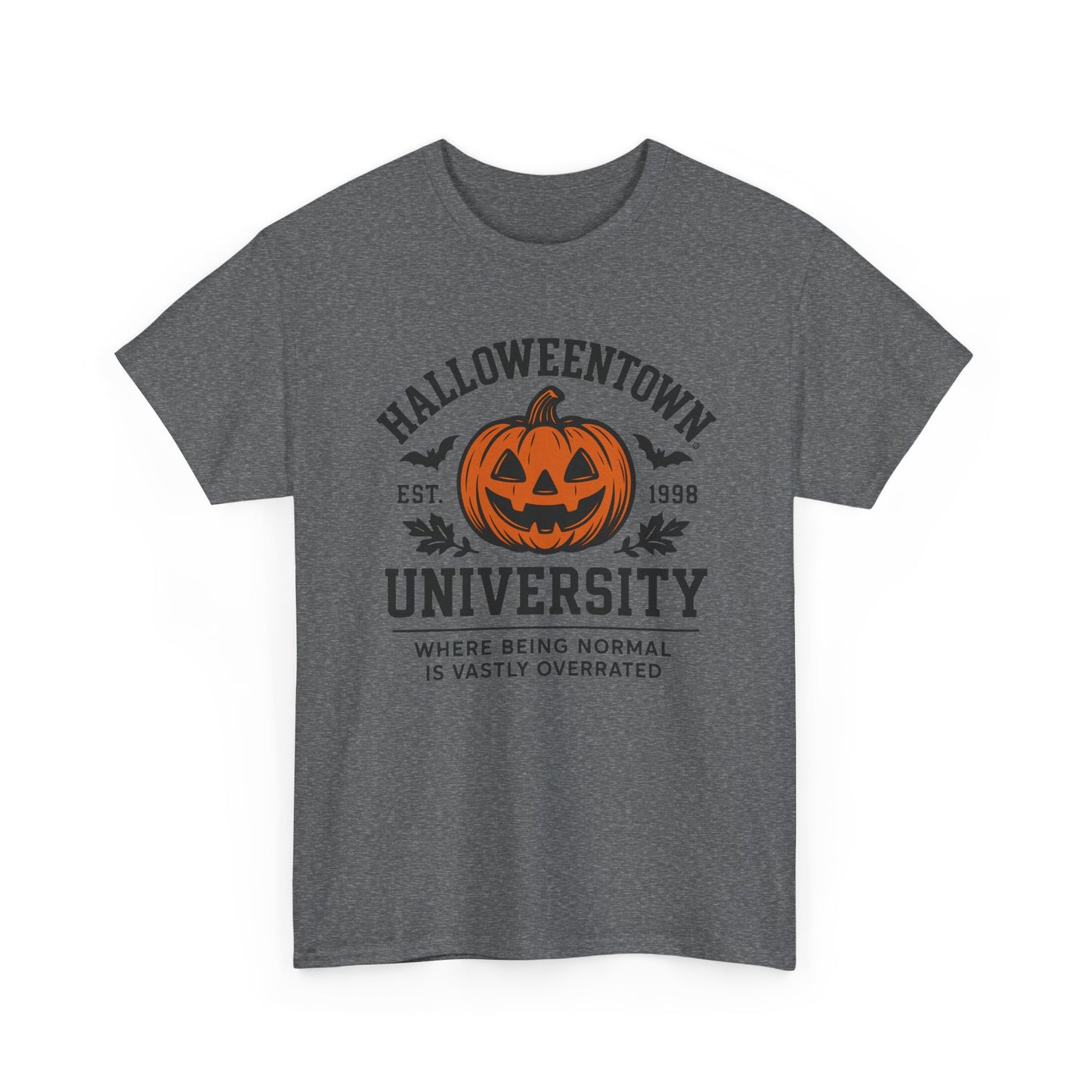 Scary Halloween Town University Unisex Tee | Funny Spooky College Shirt | Vintage Halloween Graphic T-Shirt