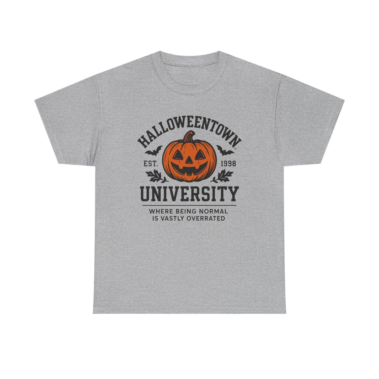 Scary Halloween Town University Unisex Tee | Funny Spooky College Shirt | Vintage Halloween Graphic T-Shirt