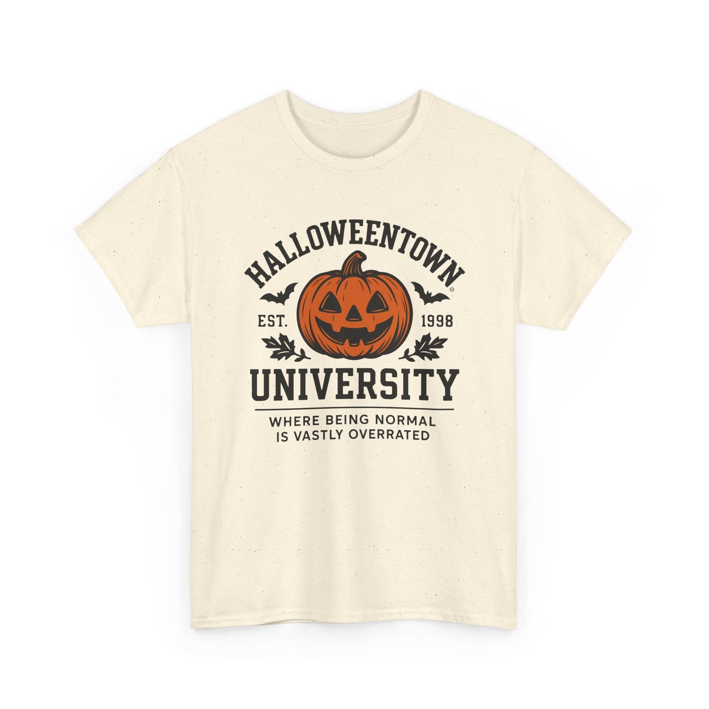 Scary Halloween Town University Unisex Tee | Funny Spooky College Shirt | Vintage Halloween Graphic T-Shirt