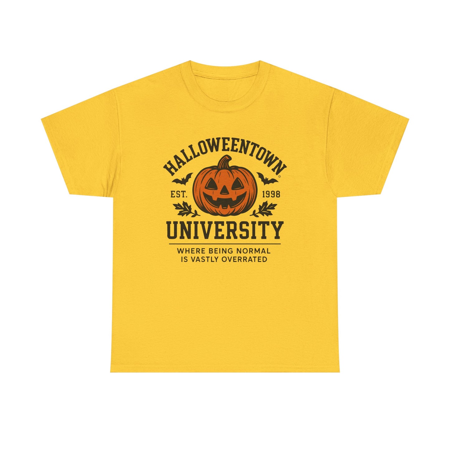 Scary Halloween Town University Unisex Tee | Funny Spooky College Shirt | Vintage Halloween Graphic T-Shirt