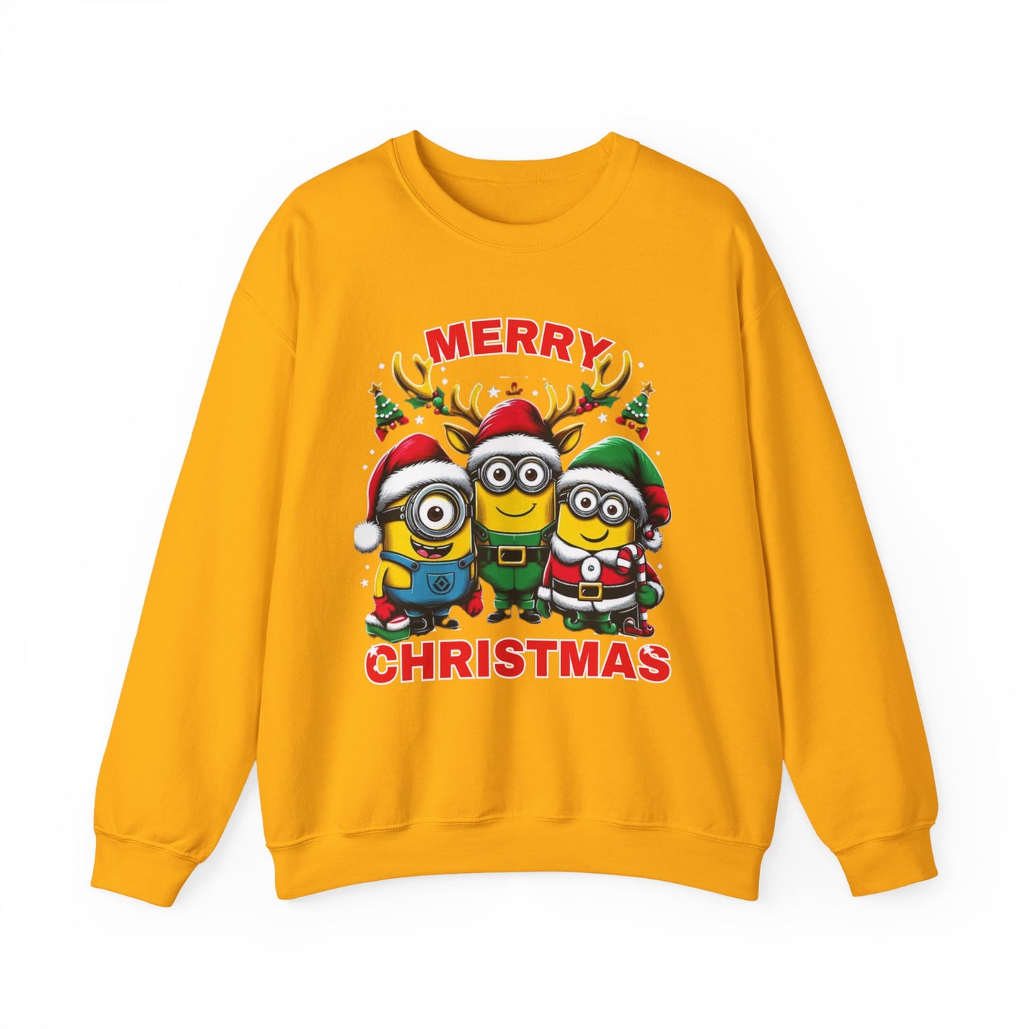 Christmas Minion Holiday Minions Sweatshirt | Cute Xmas Graphic Family Matching