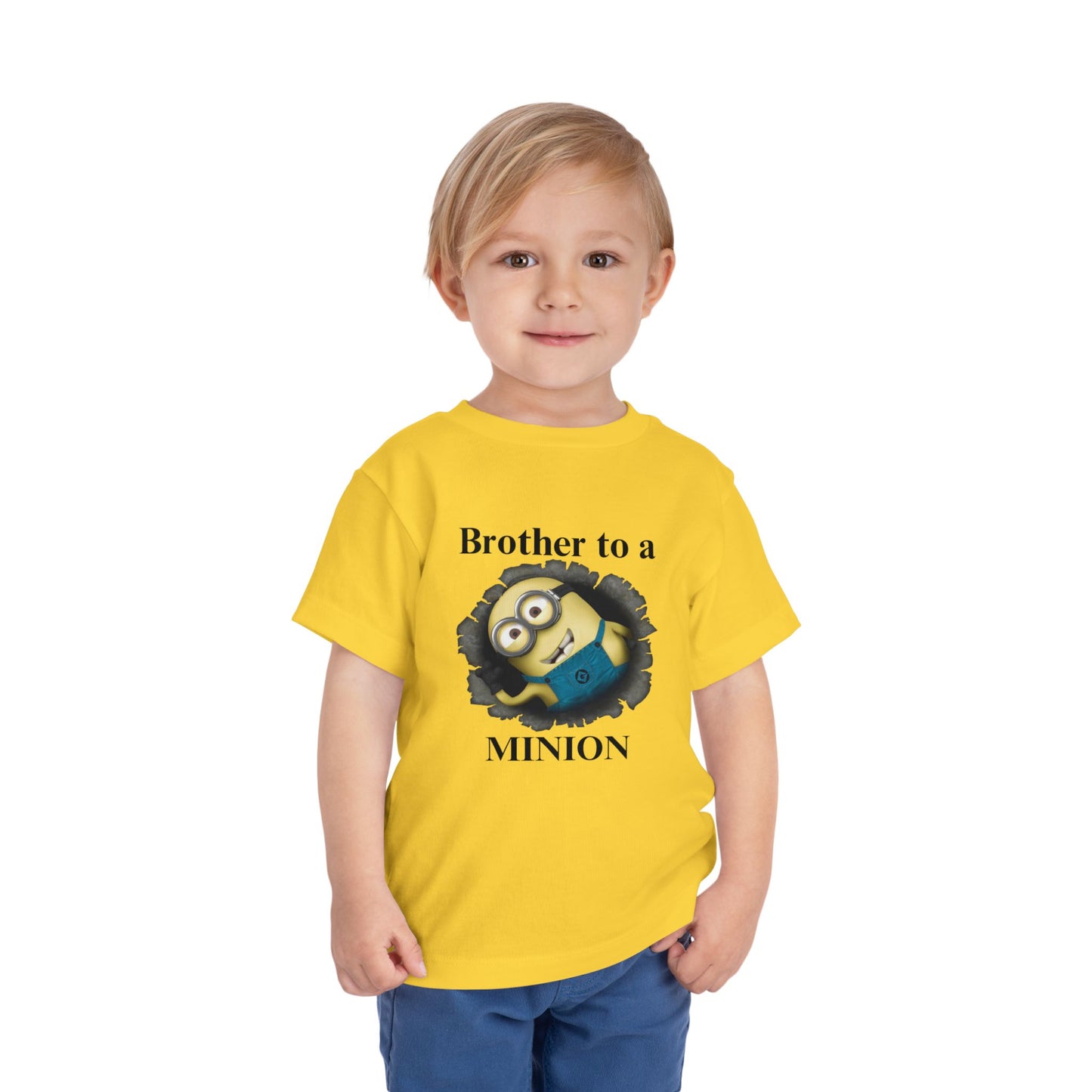 Personalized Minion Birthday Family T-Shirts π¨βπ©βπ§βπ¦ for Toddlers | Custom Name Minion Party Shirts | Matching Family Birthday Outfits πToddler Short Sleeve