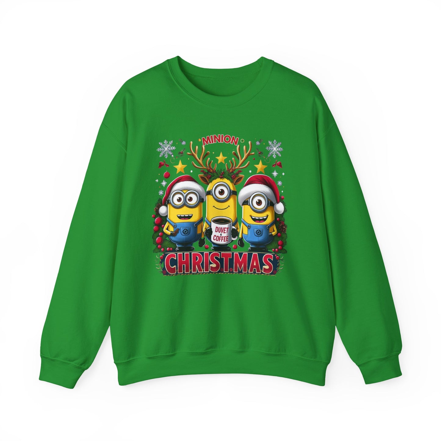 Christmas Minion Holiday Minions Sweatshirt | Cute Xmas Graphic Family Matching