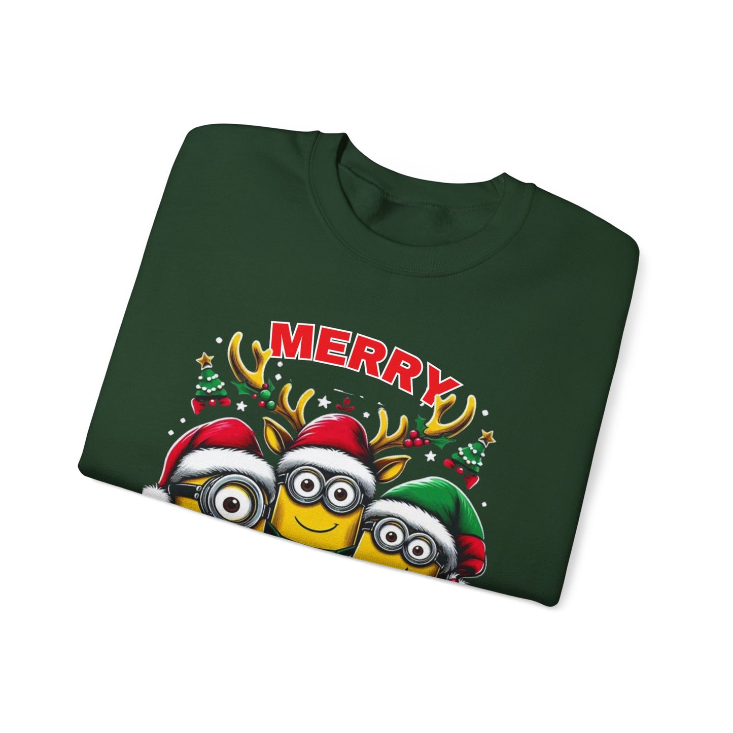 Christmas Minion Holiday Minions Sweatshirt | Cute Xmas Graphic Family Matching
