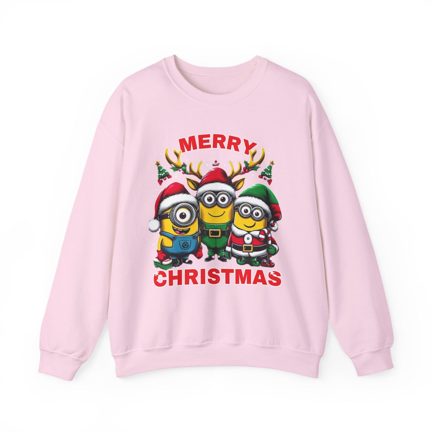 Christmas Minion Holiday Minions Sweatshirt | Cute Xmas Graphic Family Matching