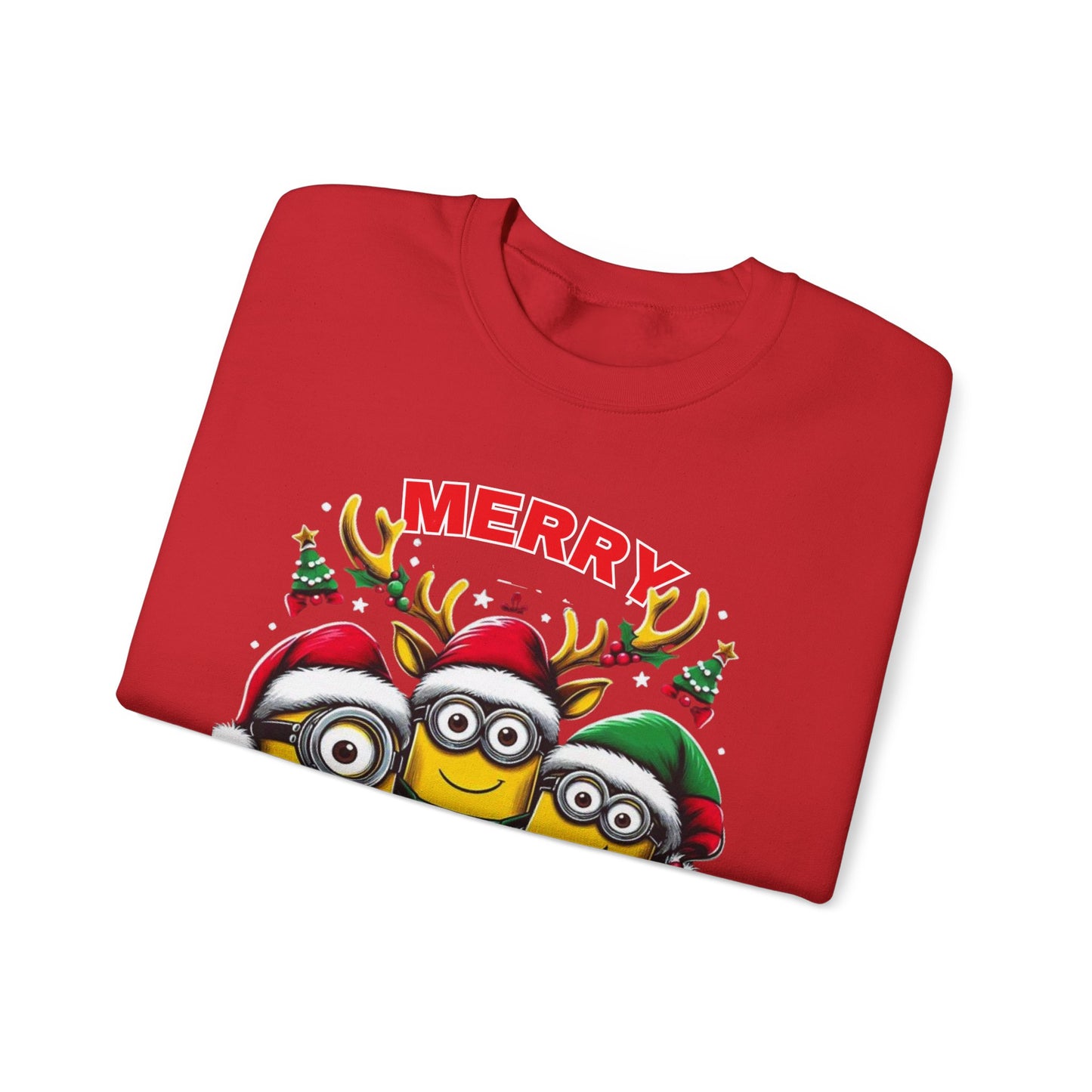 Christmas Minion Holiday Minions Sweatshirt | Cute Xmas Graphic Family Matching