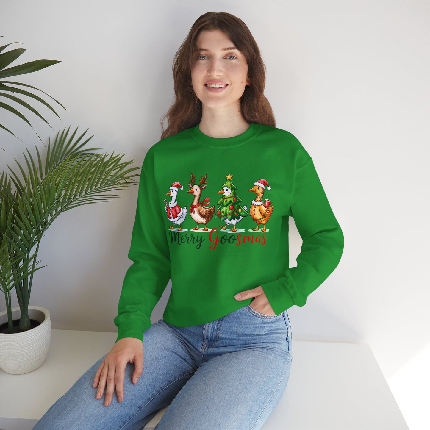 Christmas Merry Goosmas Goose Sweatshirt, Holiday Merry Goose Christmas Shirt