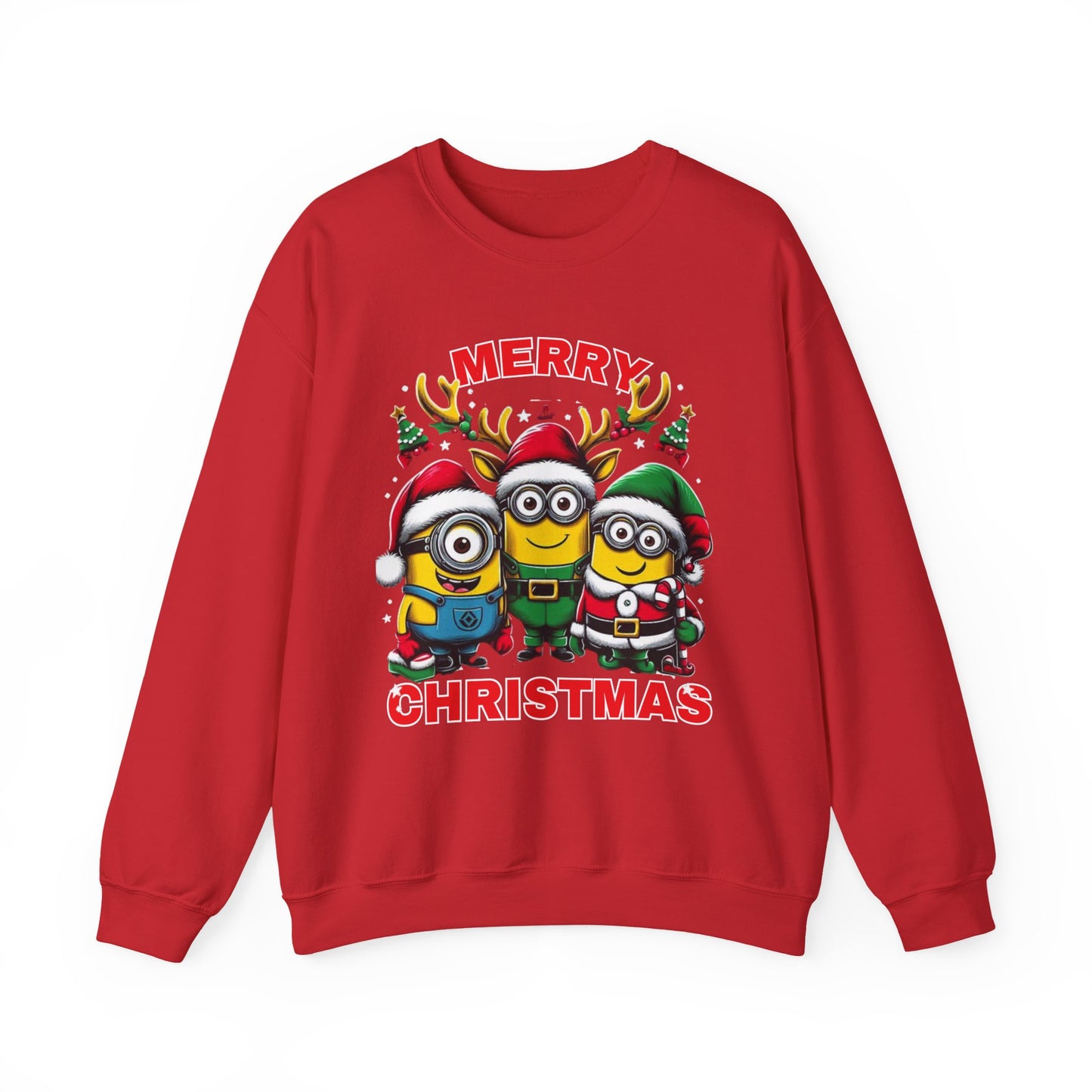 Christmas Minion Holiday Minions Sweatshirt | Cute Xmas Graphic Family Matching